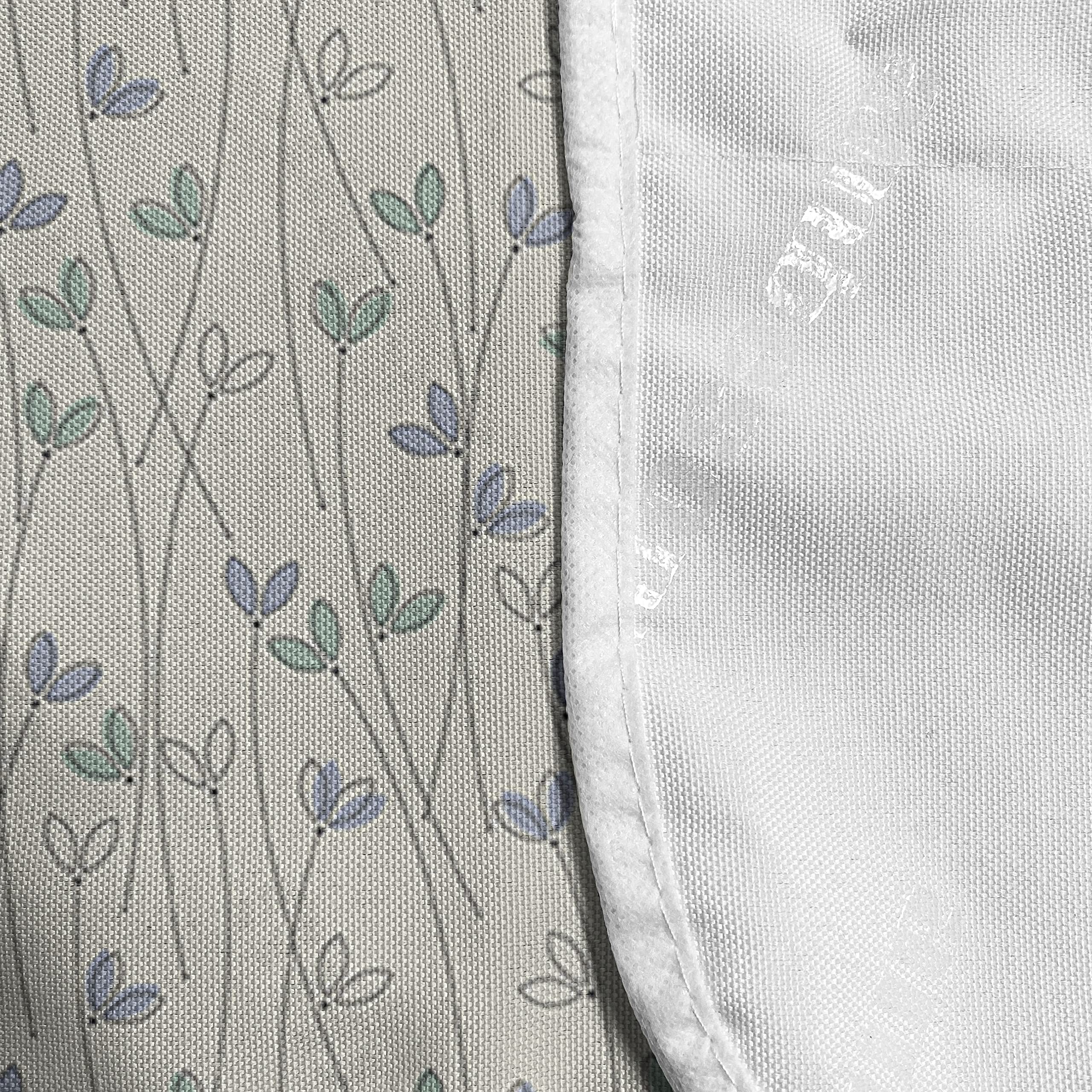 Ambesonne Floral Microwave Cover - Waterproof Doodle Style Foliage Design with Pockets, 36