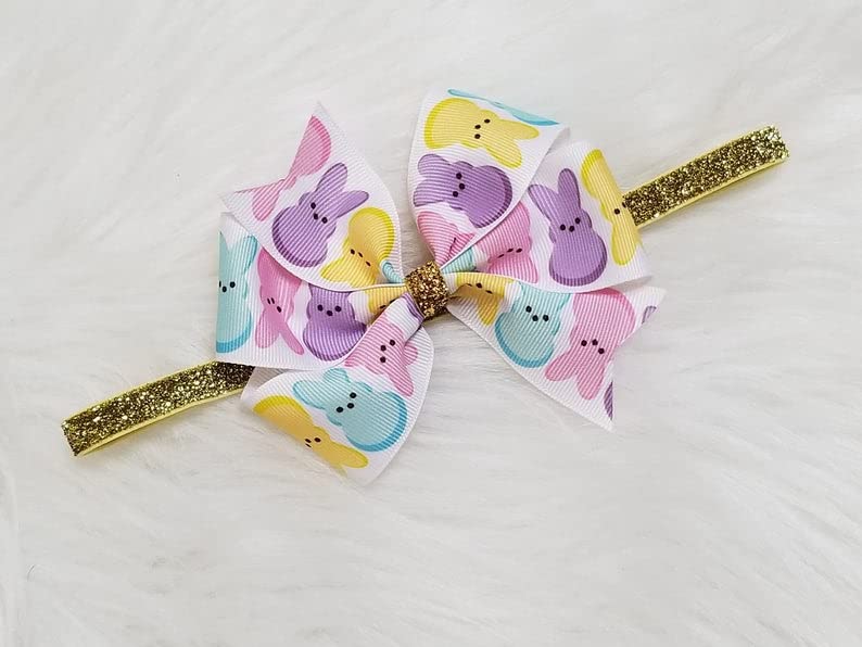 Personalized Easter Bunny Romper Outfit - Pink & Gold Baby Jumpsuit for Easter, Cake Smash, Photo Shoots & Spring Celebrations