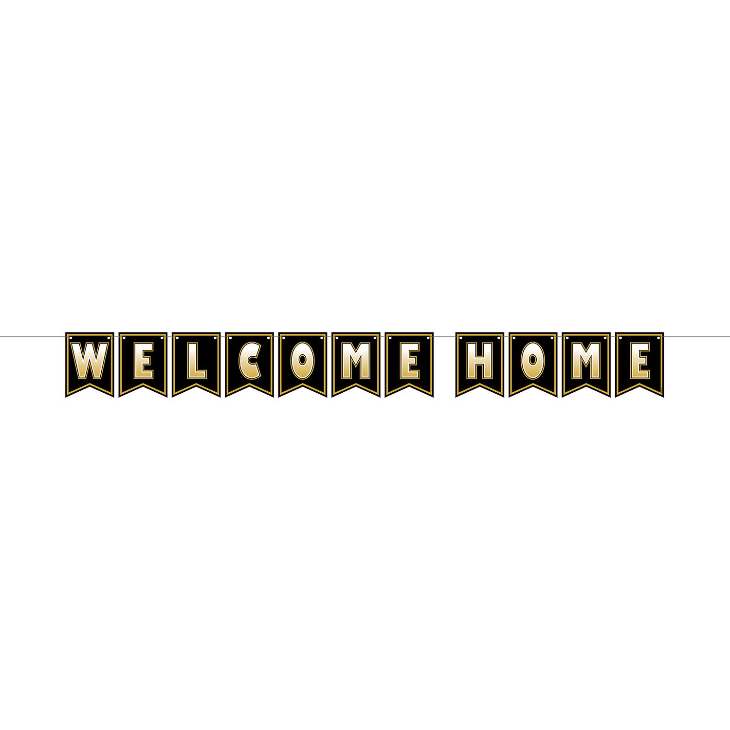 Beistle 53623 Welcome Home Streamers - 2 Piece Banners for Homecoming Decorations (6