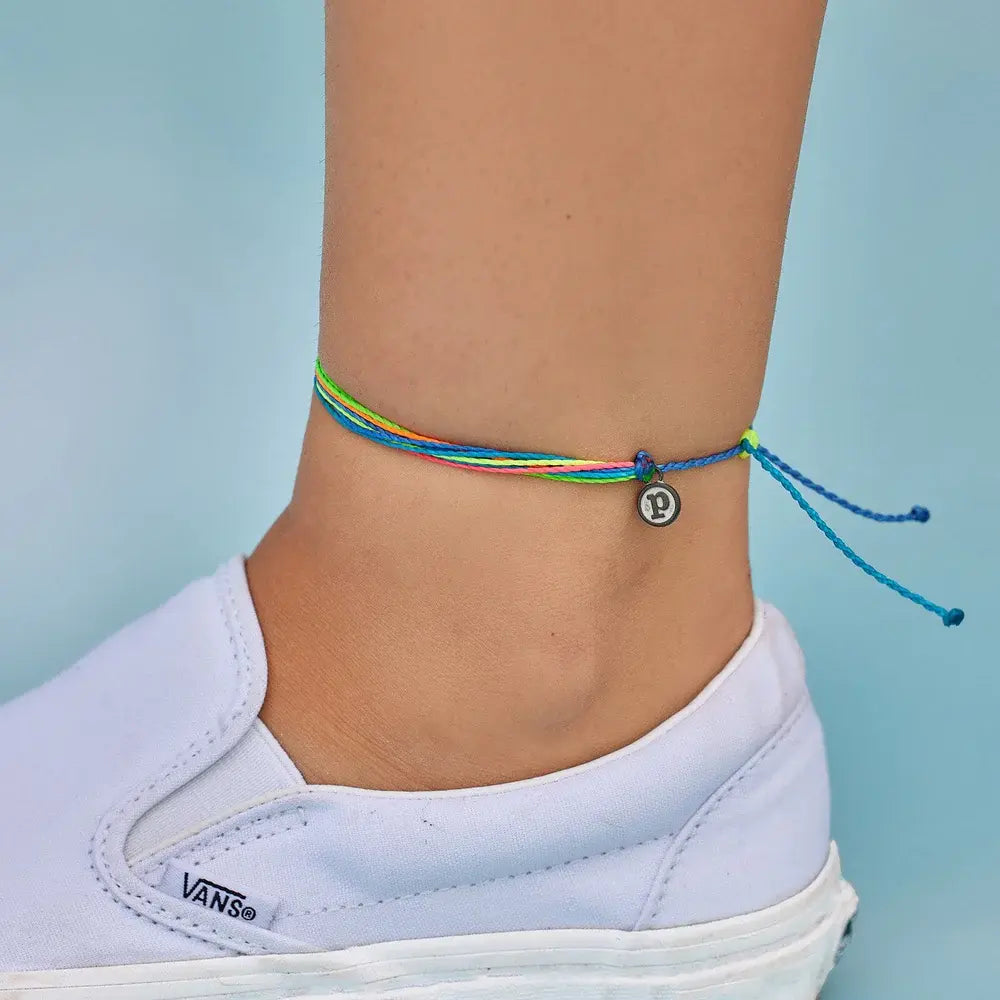 Neon Shores Anklet - Stylish Adjustable Beach Ankle Bracelet for Women | Perfect for Summer, Vacation, and Boho Fashion Accessories