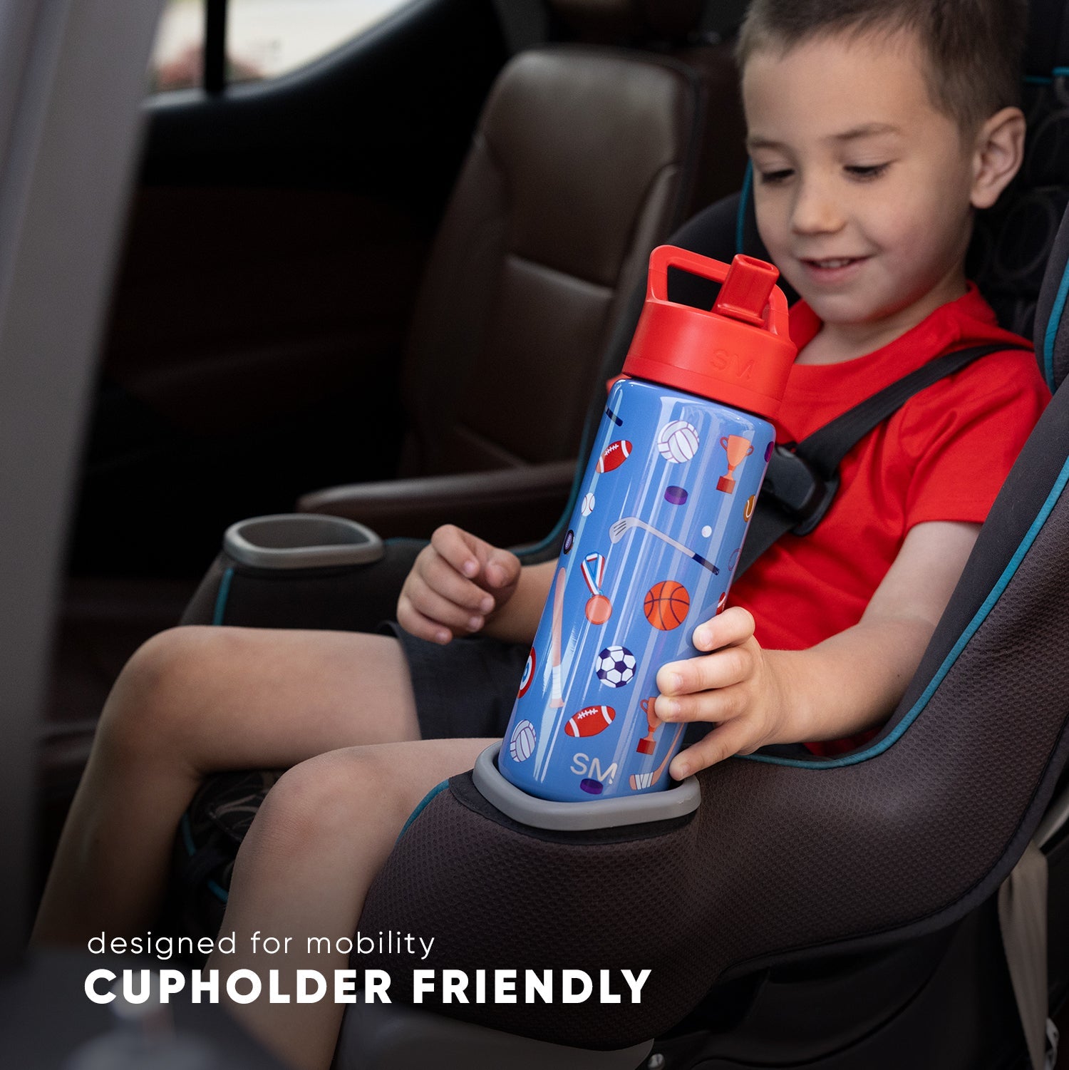 Summit Kids Water Bottle with Straw Lid - BPA Free, Leak Proof, Durable Stainless Steel Bottle for School, Sports, and Outdoor Activities