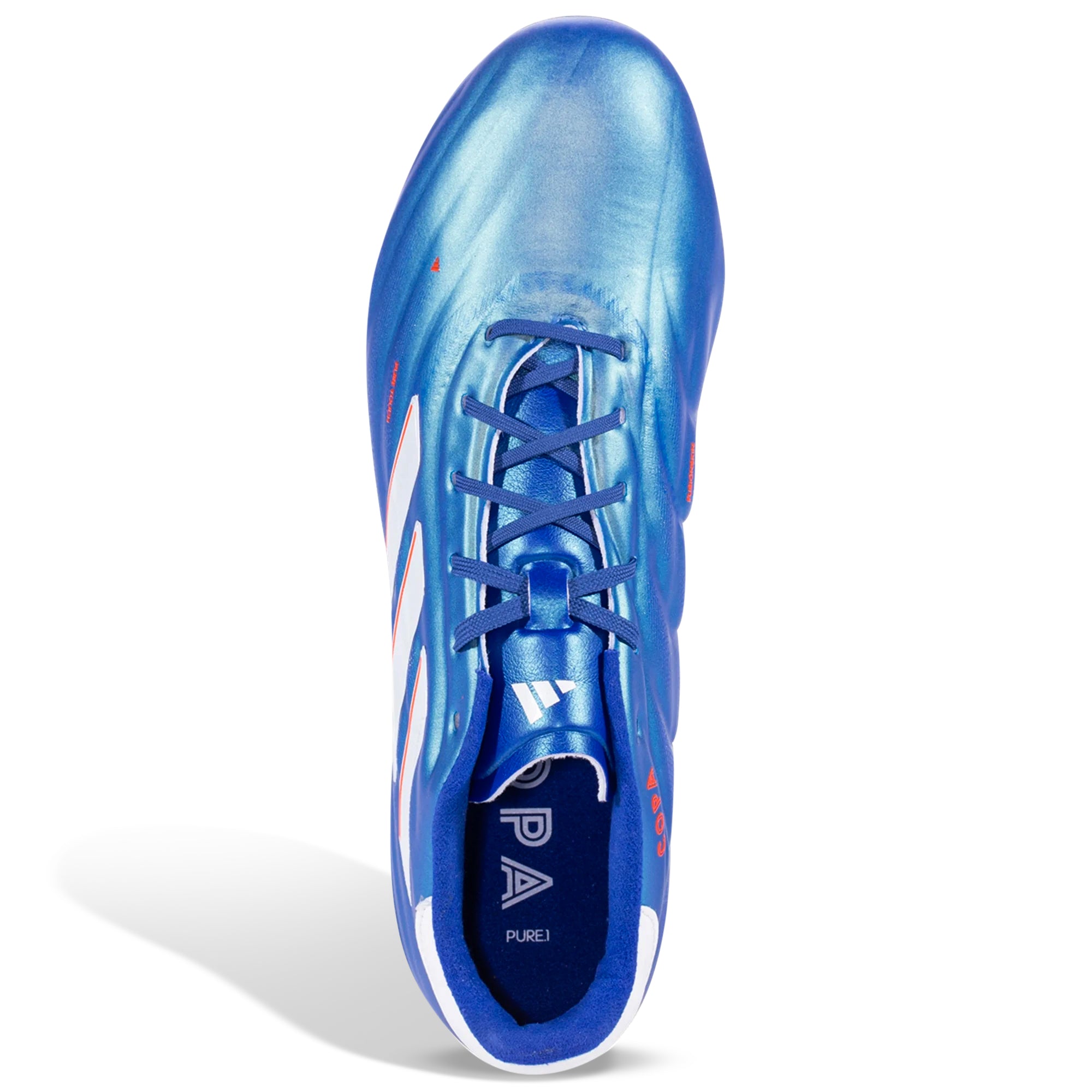 Adidas Copa Pure II.1 Firm Ground Soccer Cleats for Men - Lightweight Football Shoes with Enhanced Grip (Lucid Blue/White) - Perfect for Competitive Matches & Training Sessions