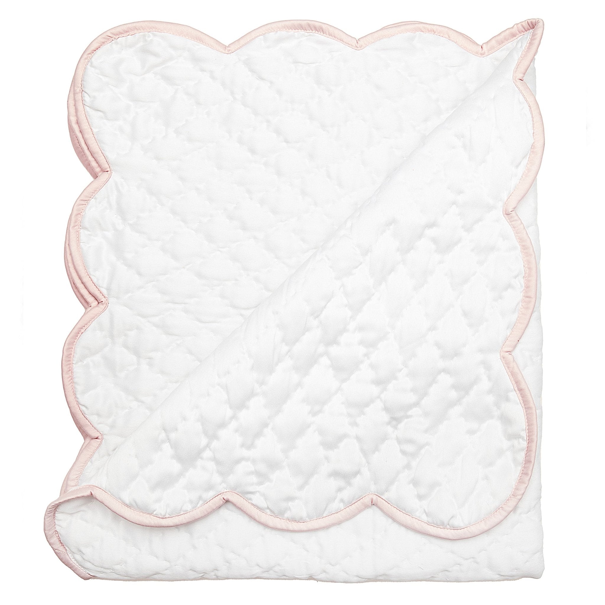 WHITE WITH PINK TRIM