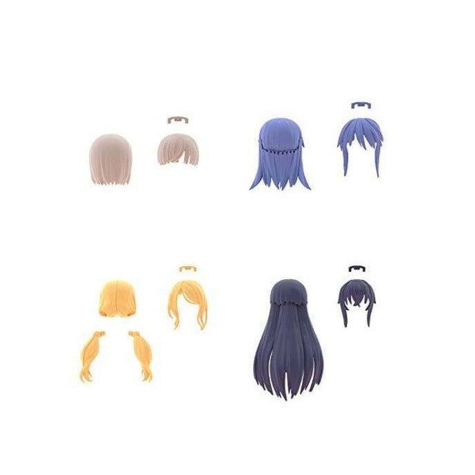 Bandai 30 Minutes Sisters 30MS Option Hair Style Parts Vol. 8 Accessory Kit (Box/4) - Anime Model Customization for DIY Figure Collectors & Hobbyists - Perfect for Cosplay, Display & Photography