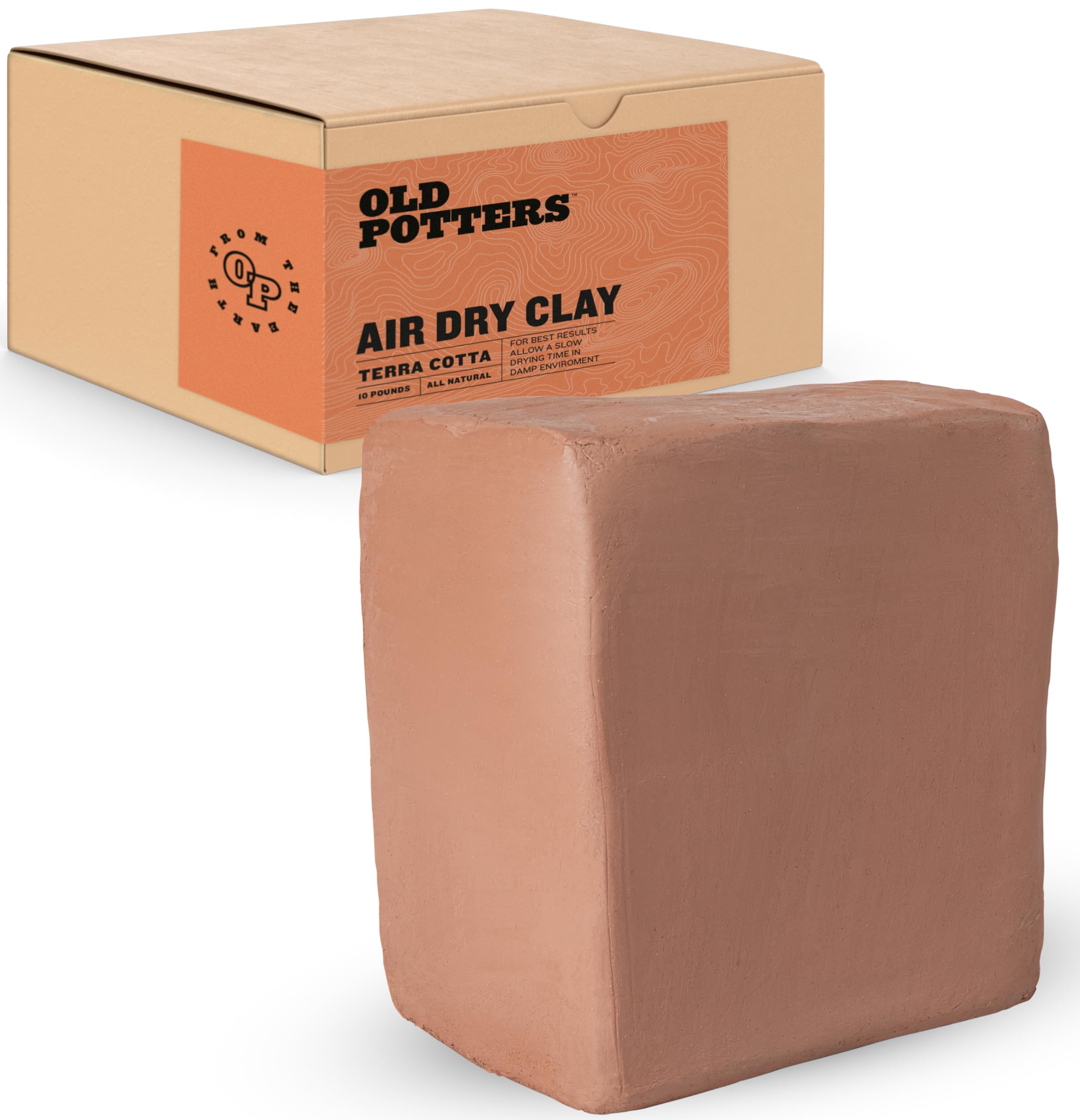Premium Air Dry Clay - 10 lbs Terra Cotta Modeling Clay for Sculpting, DIY Crafts & Pottery | Non-Toxic, Self-Hardening Clay for Artists, Kids & Beginners | Perfect for Home Decor, School Projects & Gift Making
