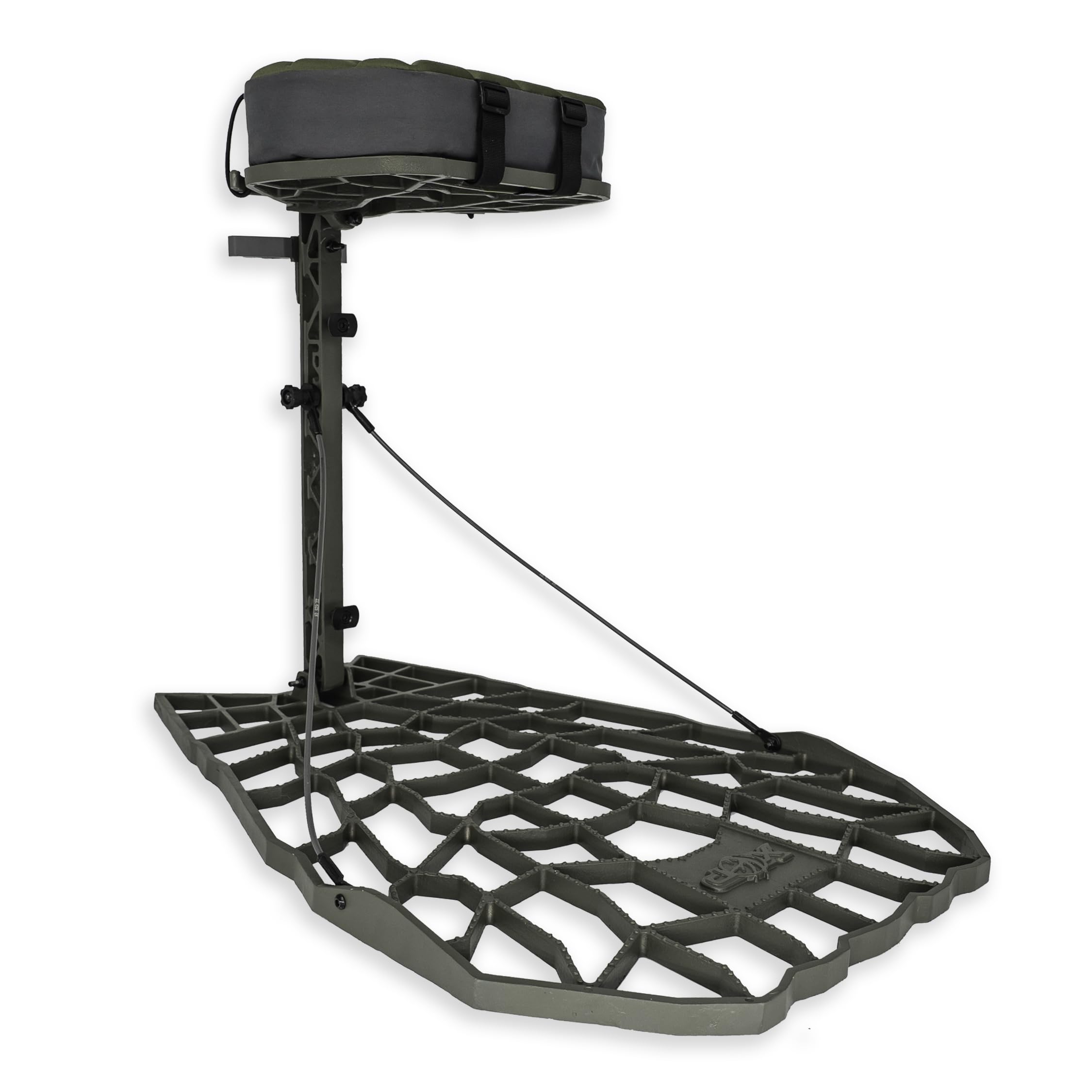 XOP Air Raid Evolution Hang-On Tree Stand - Lightweight Cast Aluminum Hunting Stand for Deer Hunting - 21.5