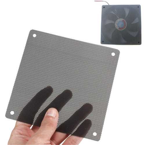 120mm Black PVC PC Fan Dust Filter - Cuttable Dustproof Mesh for Computer Case - Perfect for Gaming PCs, Workstations, and DIY PC Builds