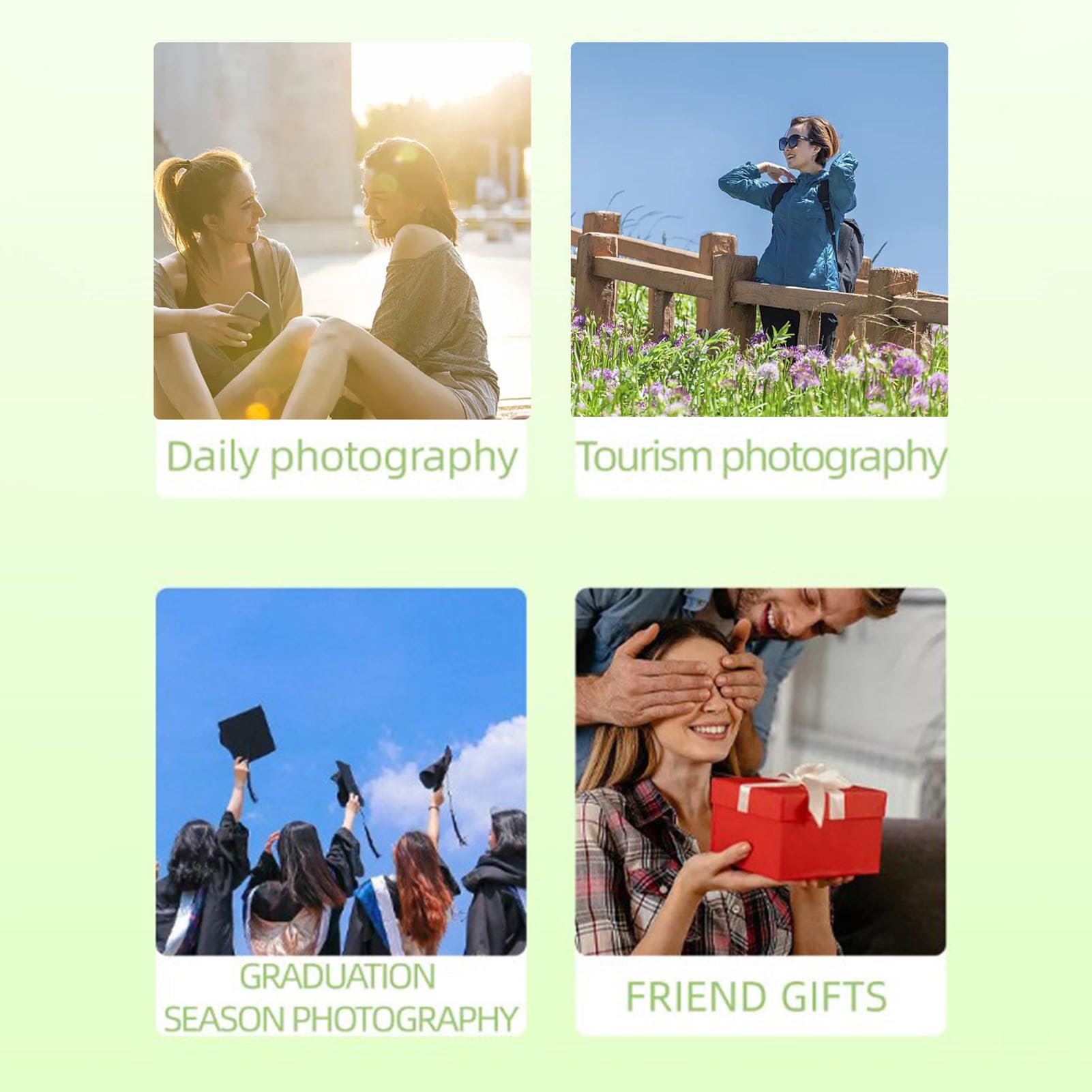 20MP Digital Camera for Photography - 1080P FHD Compact Camera for Kids, Teens & Beginners | 8X Zoom, Rechargeable, Supports 32GB SD Card - Perfect for Travel, Vlogging & Everyday Photography