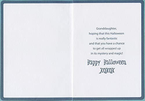 Designer Greetings Cute Kitten Mummy Halloween Card with Candy Bucket - Perfect for Granddaughter, Kids & Family | Halloween Party Invitations, Trick-or-Treat Gifts & Spooky Celebrations