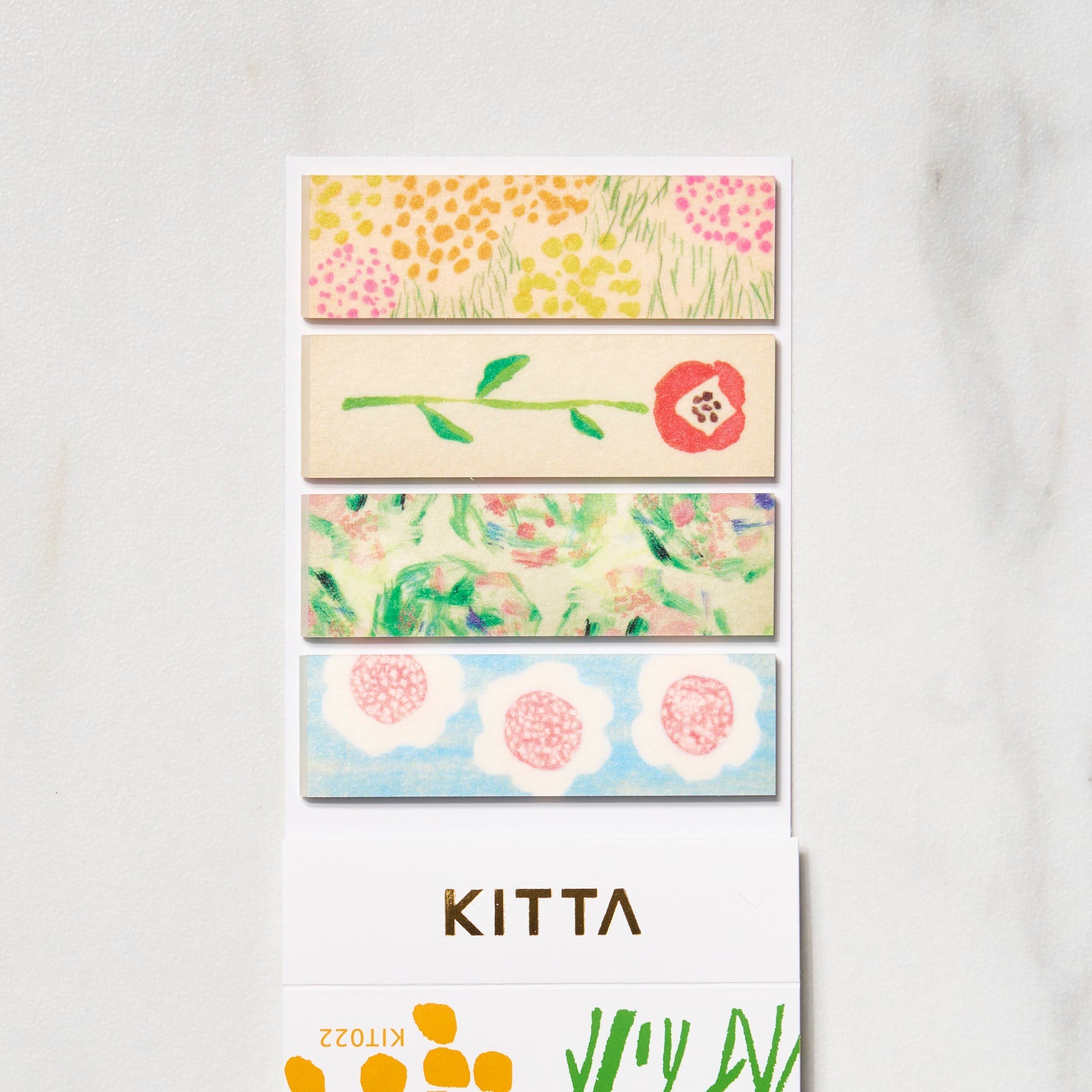 KITTA Basic 2/6 Masking Tape Stickers by KING JIM - Decorative Washi Tapes for Scrapbooking, Journaling, DIY Crafts & Office Organization