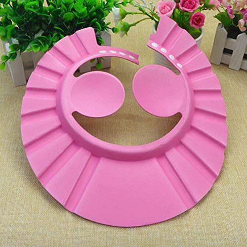 RAJIPO Adjustable Baby Shower Bath Cap - Soft Newborn Hair Wash Hat with Eye Protection for Gentle Bathing (Multi-Color) | Perfect for Infants & Toddlers During Bath Time