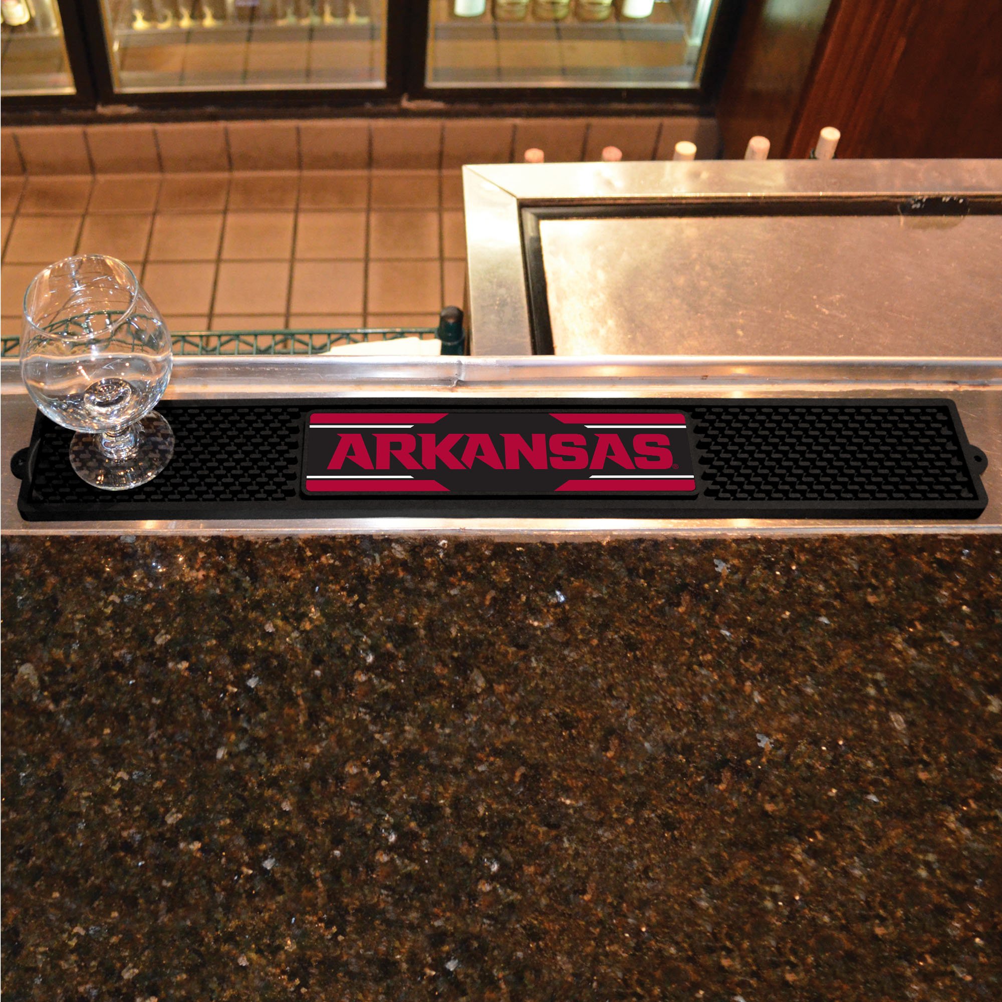 FANMATS Arkansas Razorbacks Bar Mat - 3.25