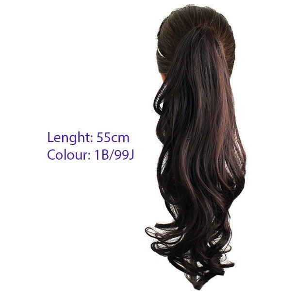 Stylish Wavy Clip-In Ponytail Hair Extension - Perfect for Parties, Weddings & Everyday Glamour