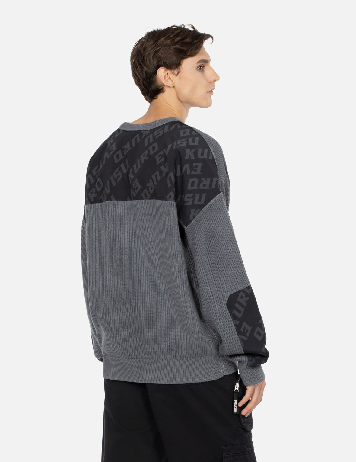 Stylish Allover Logo Printed Oversized Sweater for Women | Trendy Graphic Pullover | Perfect for Casual Outfits, Streetwear & Cozy Loungewear