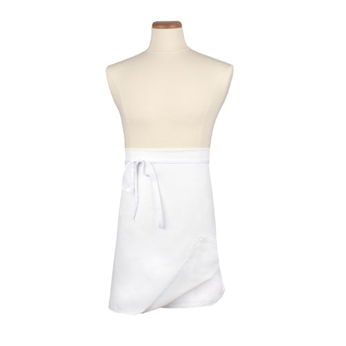 4-Way Reversible Waist Apron for Cooking & Grilling - White Culinary Essentials 859399 - Perfect for Chefs, BBQ, Baking & Kitchen Work