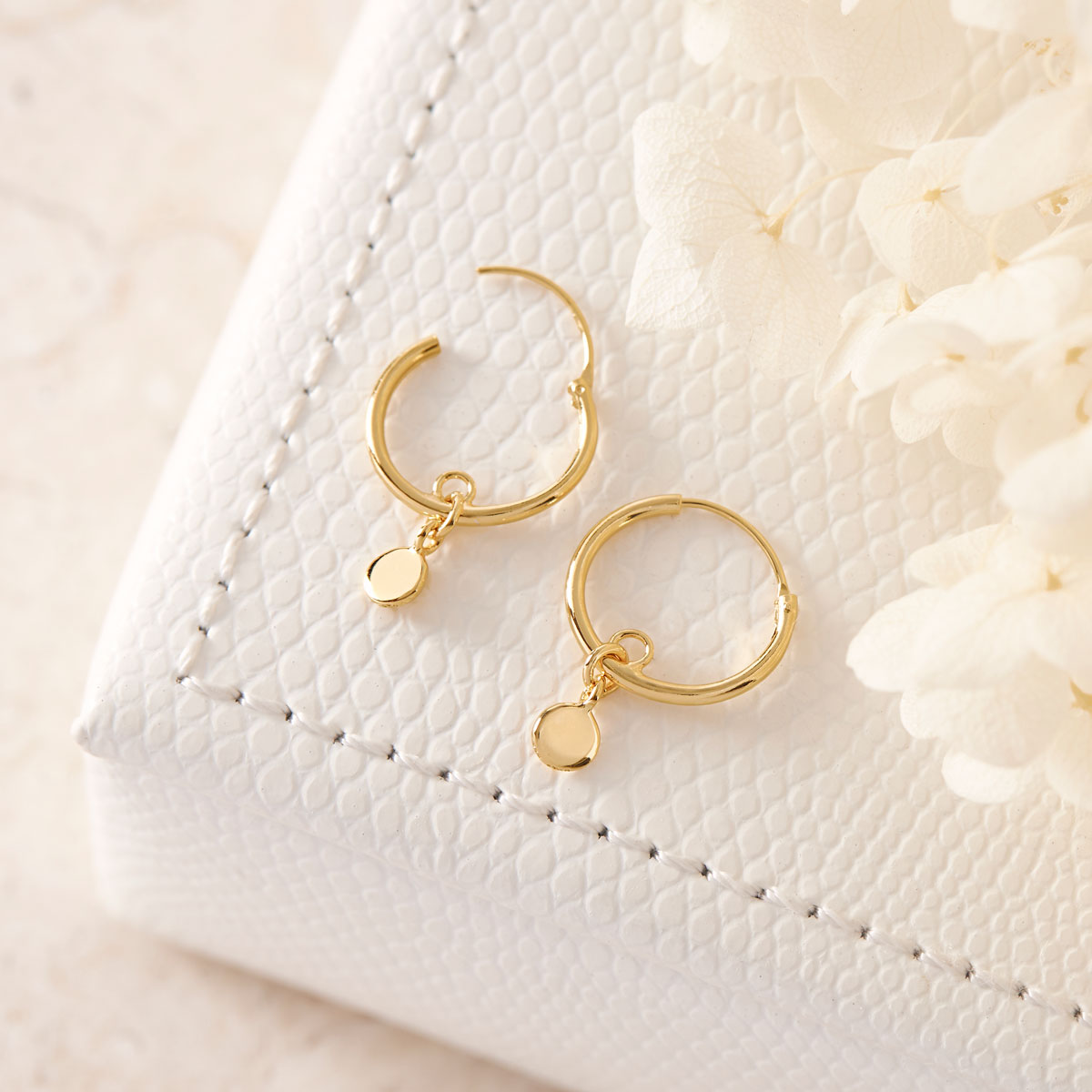 Orbit Sleepers Gold Earrings for Women - 14K Gold Plated Hoop Earrings, Hypoallergenic & Tarnish-Free - Perfect for Everyday Wear, Parties & Gifts