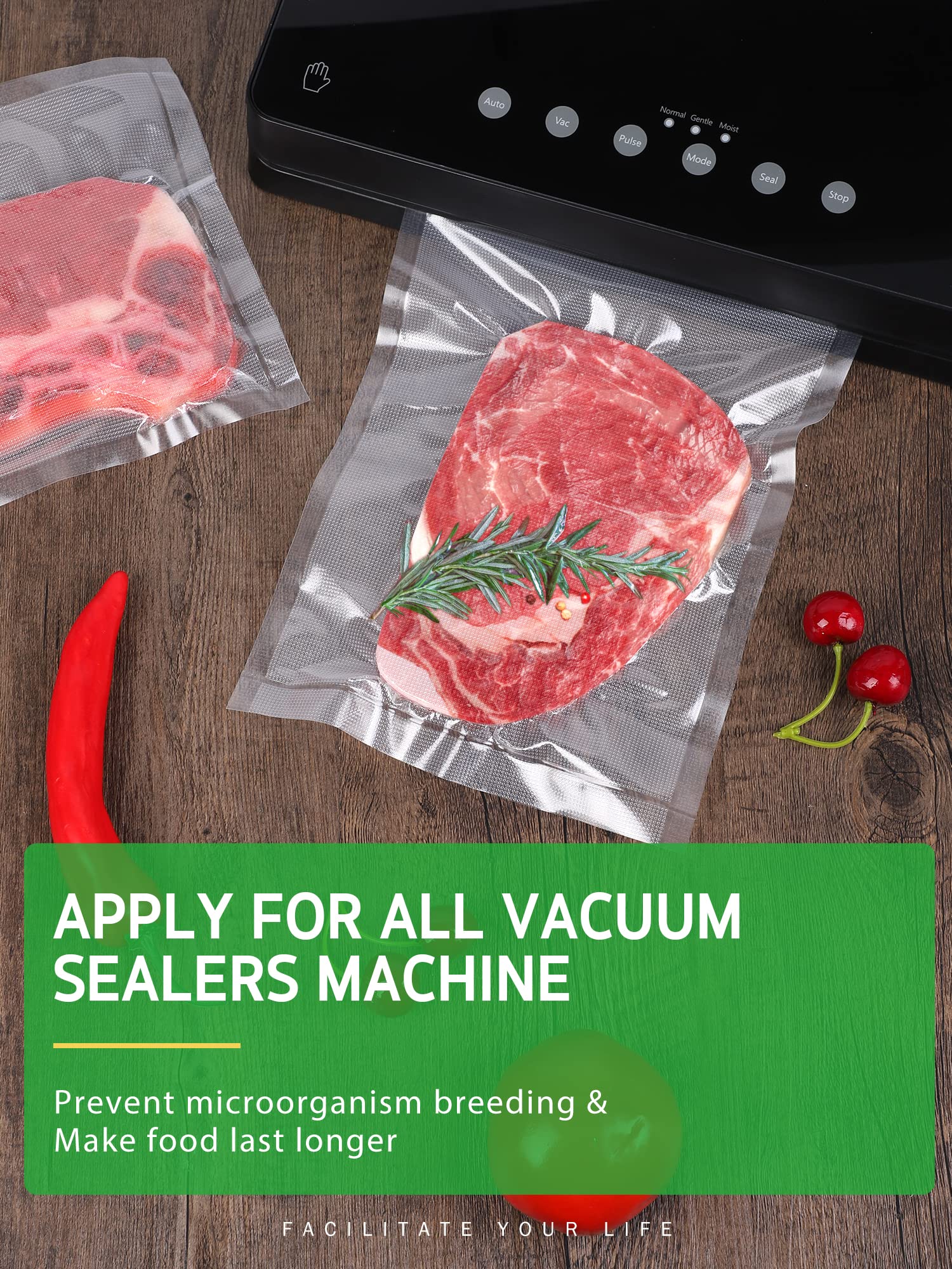 Premium Vacuum Sealer Bags - 2 Pack (11