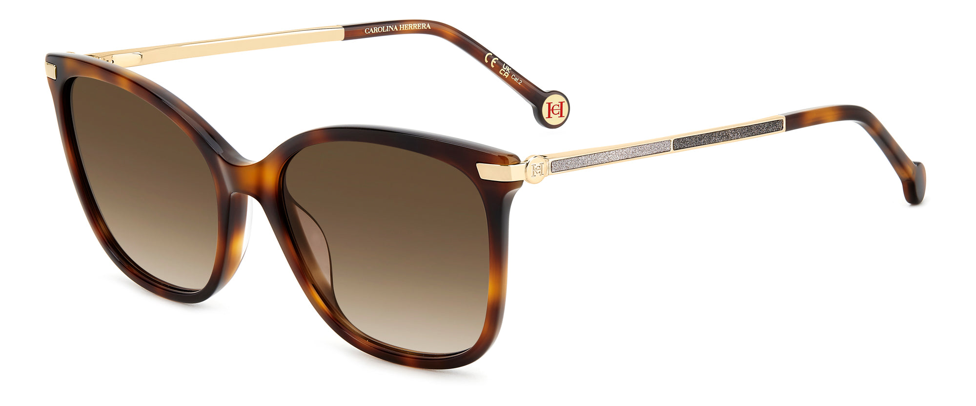 Carolina Herrera HER 0261/G/S Women's Luxury Sunglasses - UV Protection & Polarized Lenses for Driving, Beach & Outdoor Activities