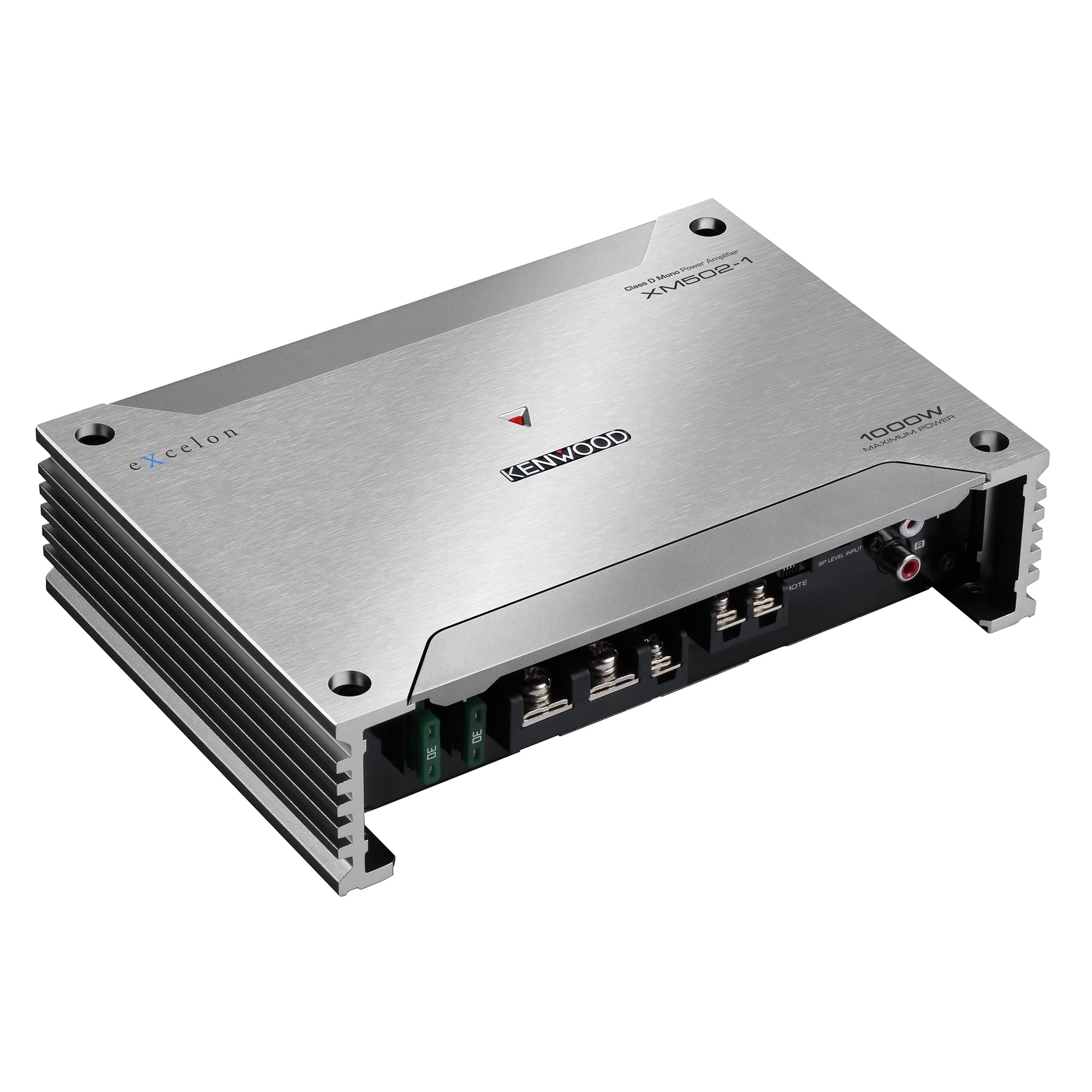 KENWOOD XM502-1 Excelon Marine/Motorsport Mono Subwoofer Car Amplifier - 500W RMS Class-D Power | Weatherproof Compact Design | Bass Boost & Subsonic Filter | Remote Control Ready | 2-Year Warranty | Perfect for Boats, ATVs & Car Audio Systems