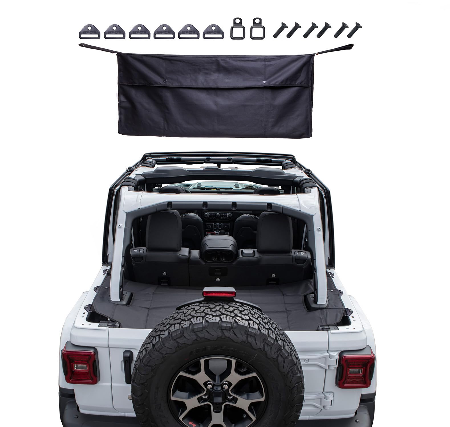 GPCA Cargo Cover LITE for Jeep Wrangler - Waterproof Hardtop Storage Protector | Perfect for Off-Road Adventures & Outdoor Gear Protection