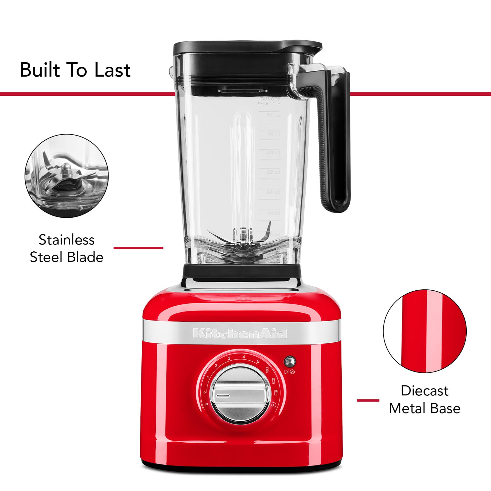 KitchenAid K400 Blender 56oz - Variable Speed with Tamper for Smoothies & Cooking