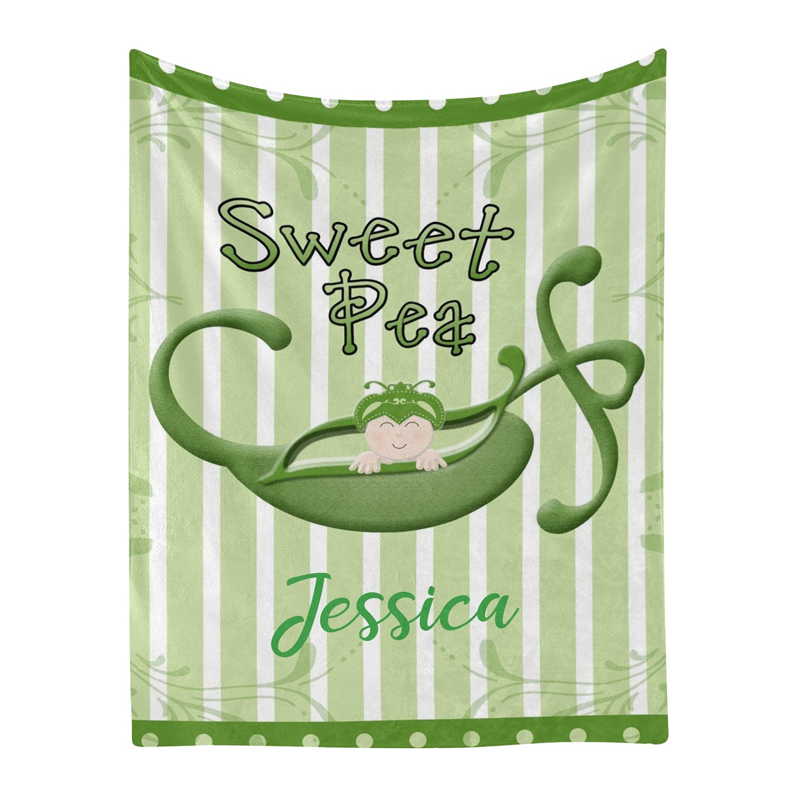 Personalized Baby Blanket with Name - Soft Fleece Swaddling Blanket 30