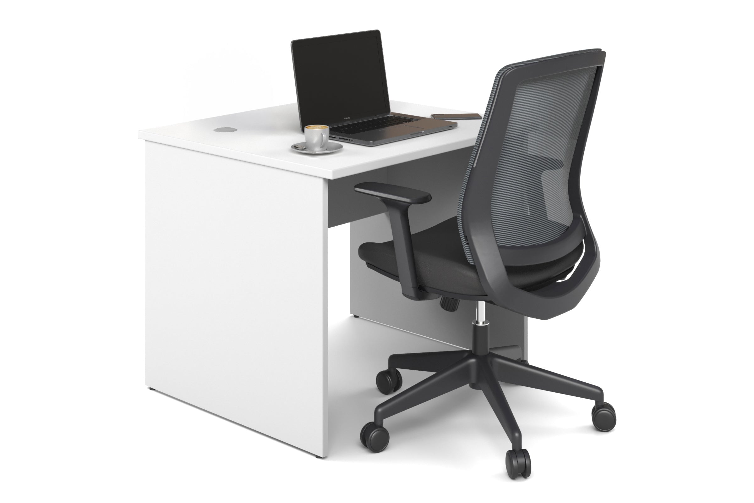 Modern Office Desk with Uniform Panel Design [90