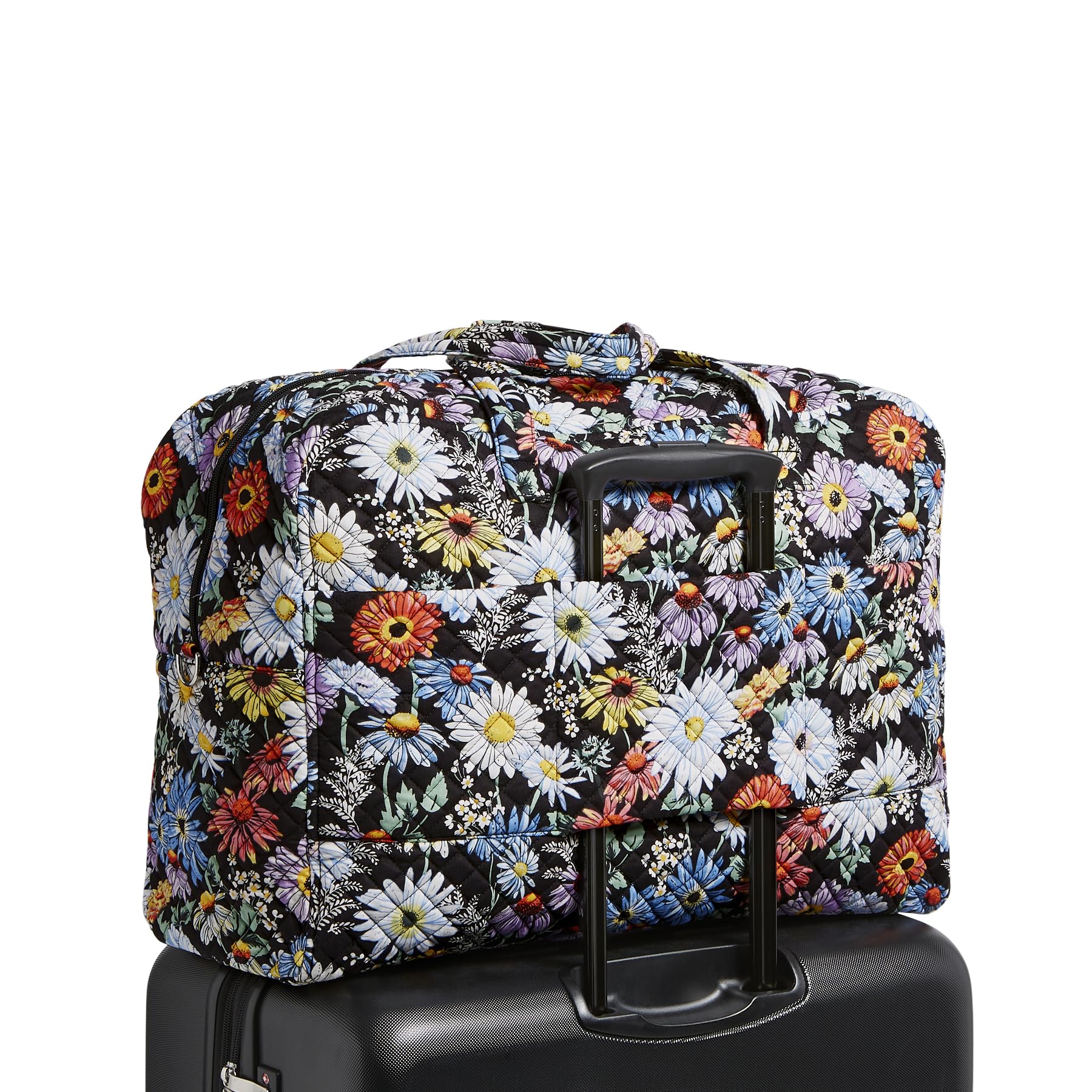 Vera Bradley Women's Cotton Grand Weekender Travel Bag - Spacious Overnight Bag for Women, Lightweight Carry-On Luggage with Pockets - Perfect for Weekend Getaways, Business Trips & Air Travel