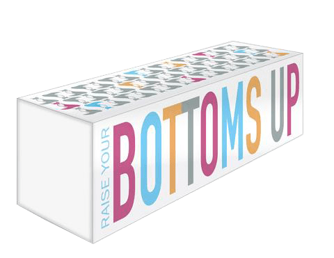PRE ORDER Bottoms Up Glass in Turquoise/Melon - Perfect for Parties, Weddings & Celebrations - Elegant Drinking Glass for Cocktails & Beer