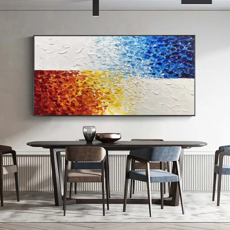 Flower and Tree Painting #FT029 - Handmade Canvas Wall Art for Home & Office Decor - Perfect for Living Room, Bedroom, and Office Spaces