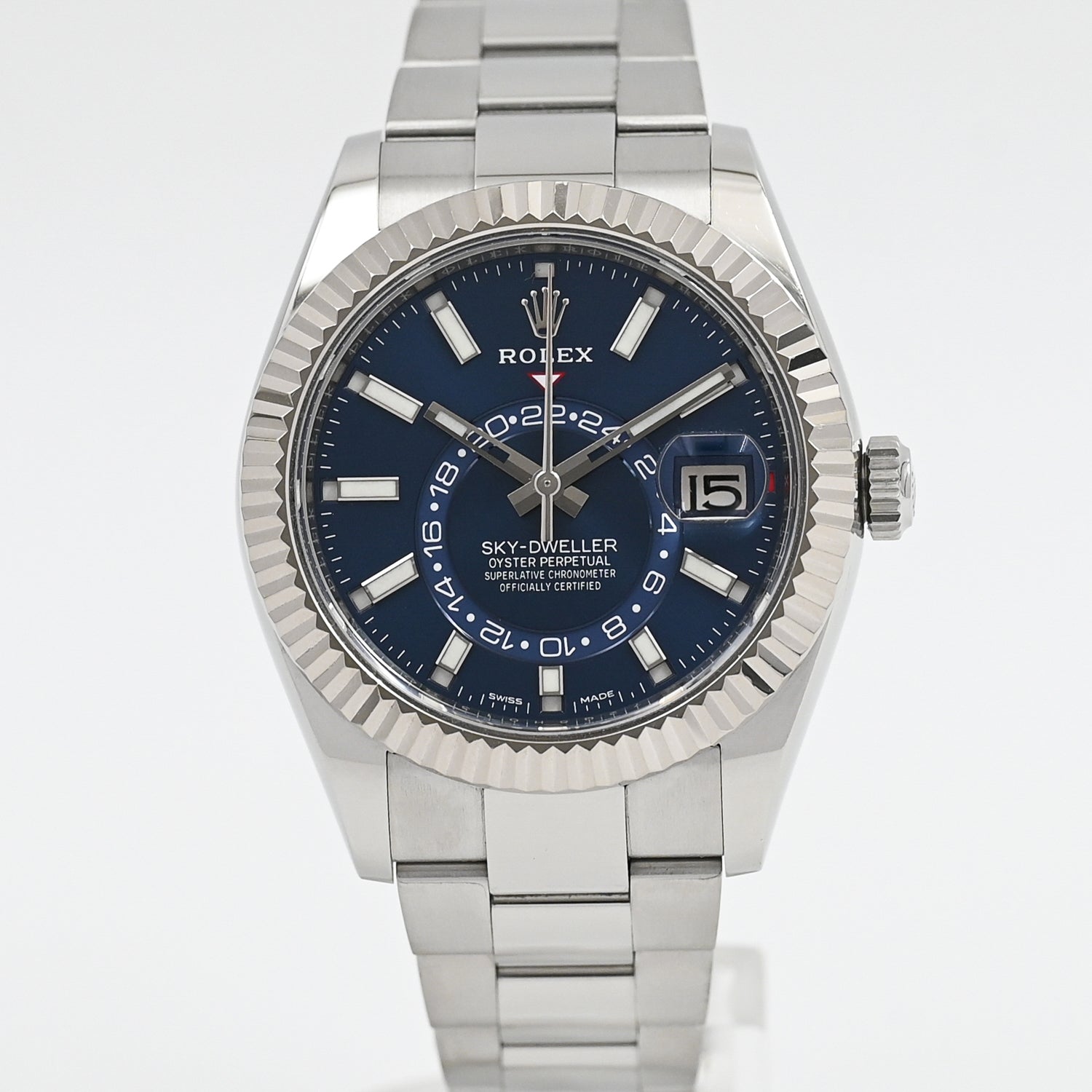 Rolex Sky-Dweller 42mm Stainless Steel Watch 2021 Model - Luxury Automatic GMT Men's Watch for Travel & Business