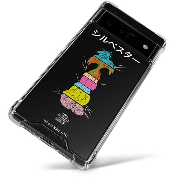 Google Pixel 6a Clear Case with Looney Tunes Sylvester Design for Protection & Style