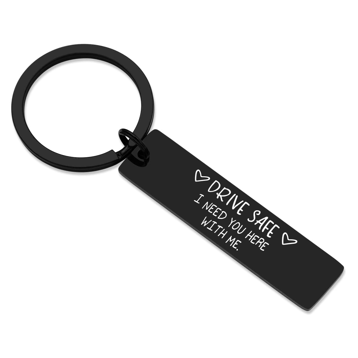 Drive Safe Keychain - Thoughtful Gift for Husband, Dad, Boyfriend | Valentine's Day, Father's Day & Birthday Present | Perfect for Travel Safety & Daily Reminder of Love