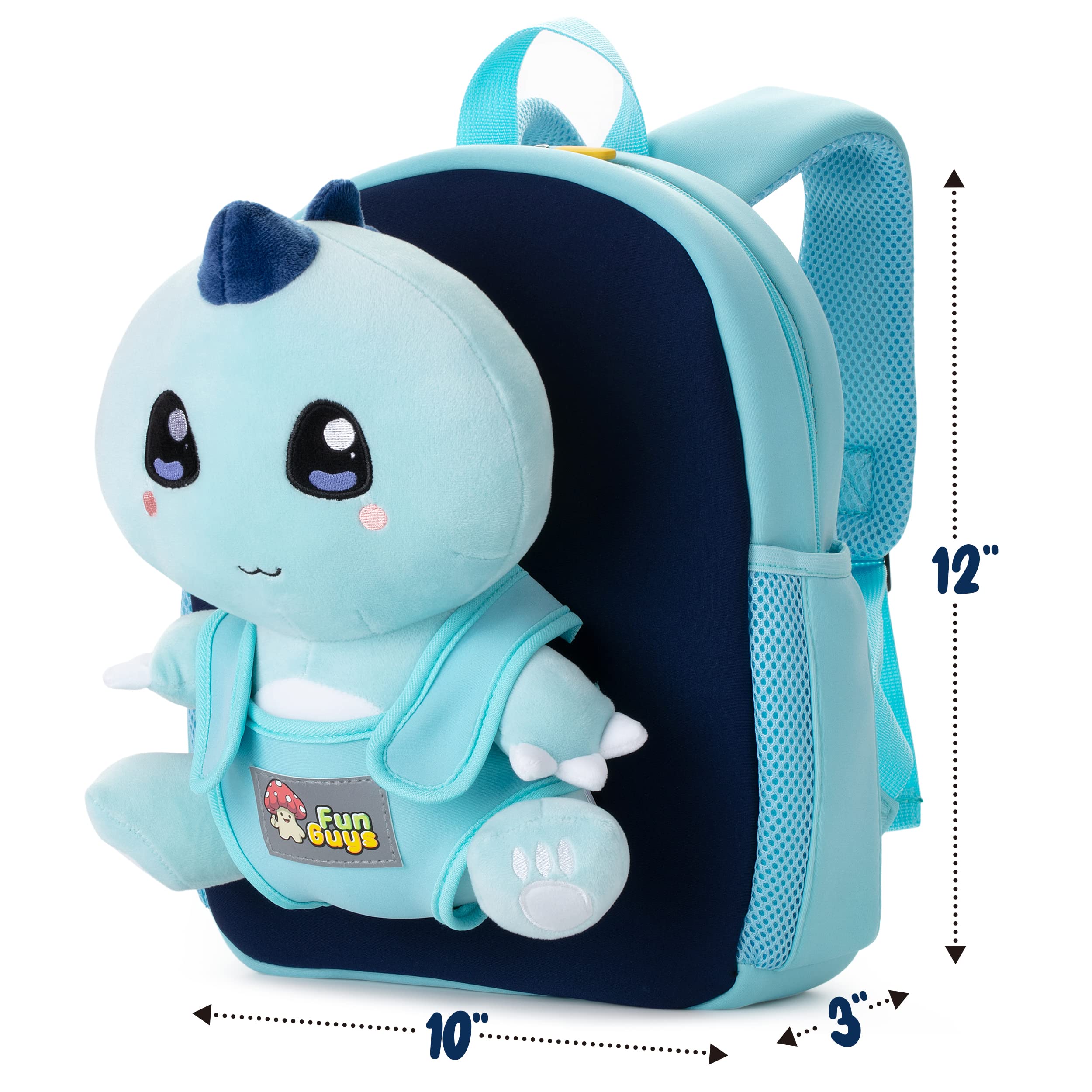 Cute Dinosaur Backpack for Kids 3-7 Years - Dino Bookbag for Boys & Girls - Lightweight Preschool & Kindergarten Backpack for School, Travel & Daycare - Perfect for Daily Use, Outdoor Adventures & Learning Activities