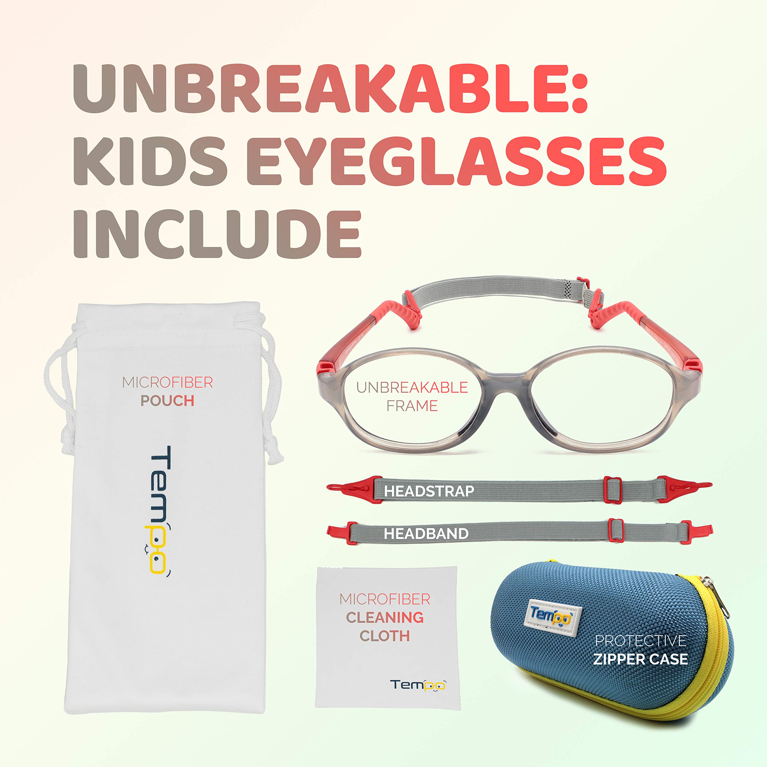 Unbreakable Kids Glasses - Flexible & Durable Children's Eyewear for Active Lifestyles - Perfect for School, Sports, and Everyday Play - Model 3005