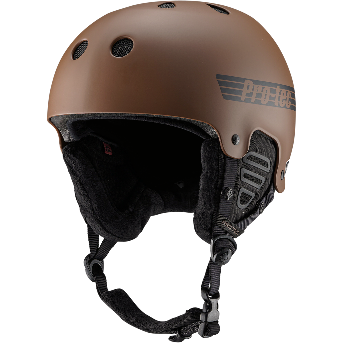 Old School Snow Helmet with MIPS Technology - Matte Rust Finish for Skiing, Snowboarding & Winter Sports Safety