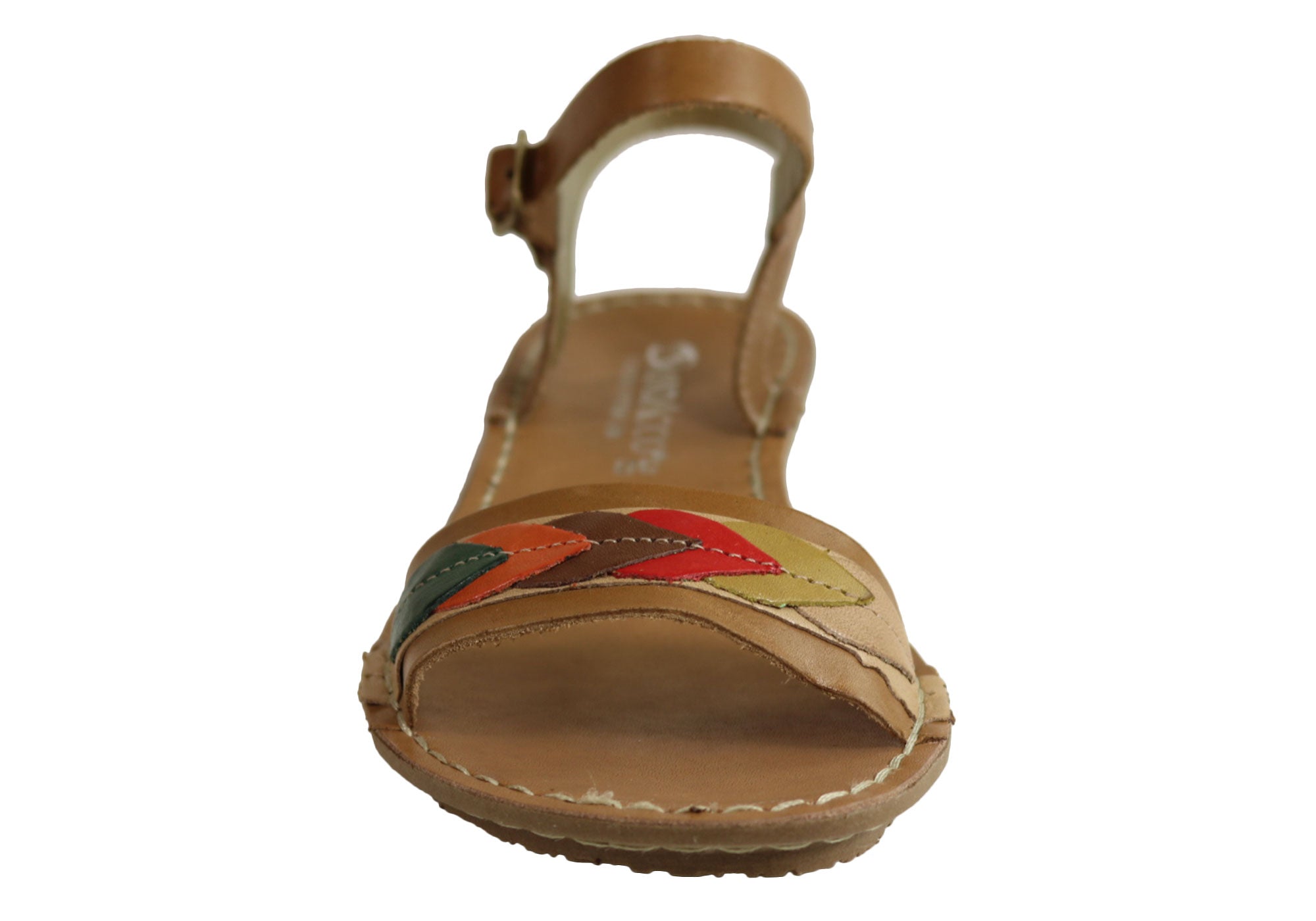 Andacco Petal Women's Comfortable Flat Leather Sandals - Handmade in Brazil - Perfect for Beach, Vacation & Summer Outfits