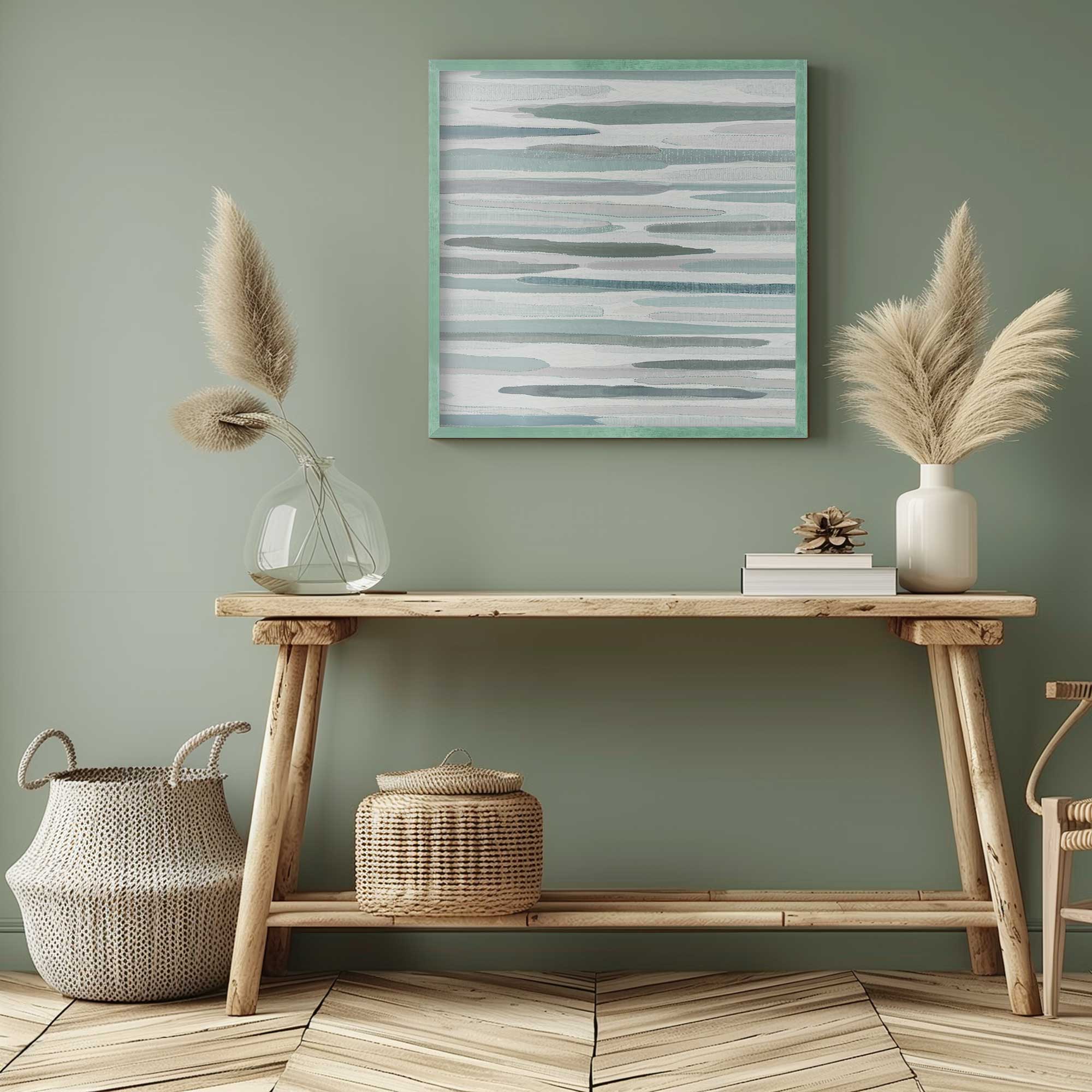 Cresting Calm v2 Print - Ocean Wave Wall Art for Home & Office Decor - Perfect for Living Room, Bedroom, or Meditation Space