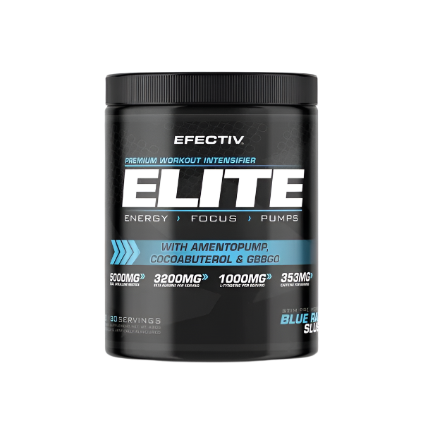 Efectiv Nutrition Elite Pre Workout Supplement - 420g Powder for Energy, Focus & Muscle Performance | Ideal for Gym, Bodybuilding & Fitness Training
