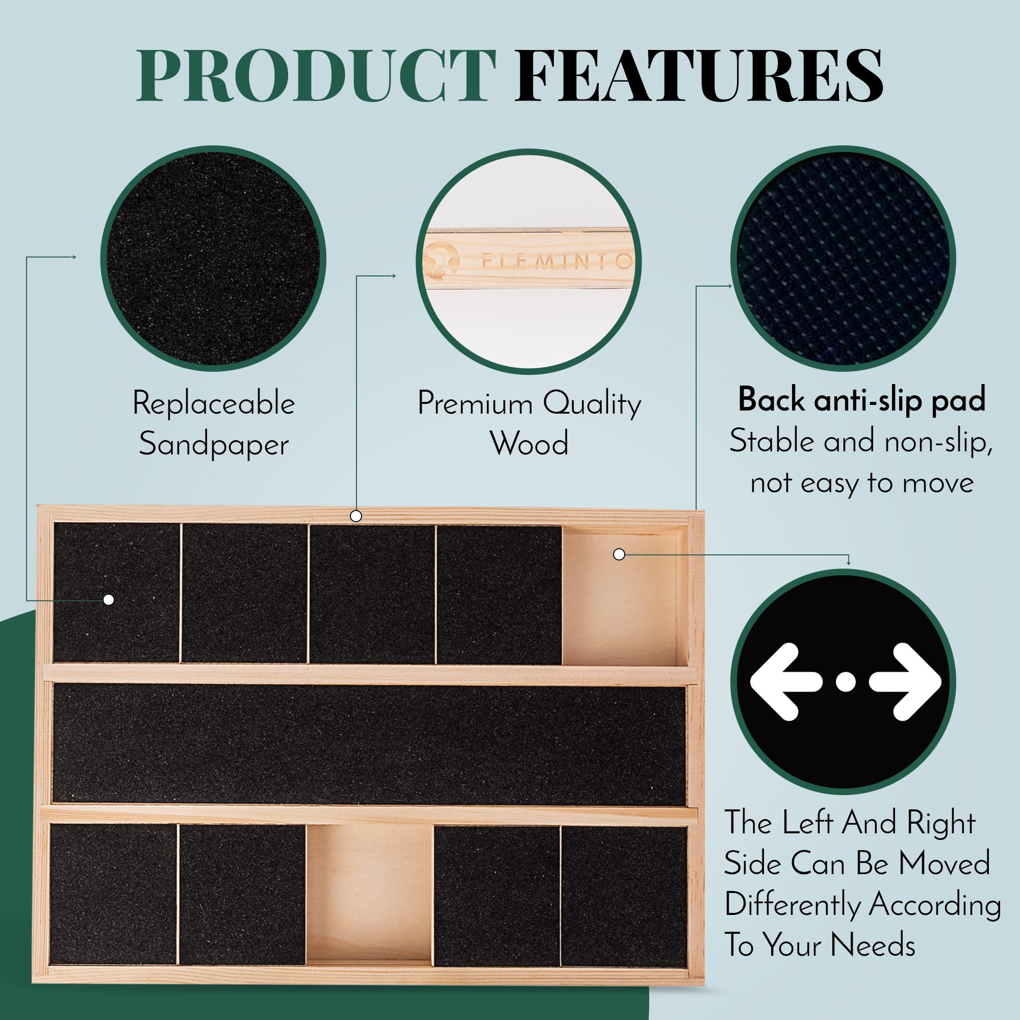 Dog Nail Scratch Board with Treat Box - 3 Sandpaper Replacements for Small & Medium Dogs | Self-Grooming Nail Grinder & Stress-Free Scratch Pad | Perfect for At-Home Pet Grooming & Anxiety Relief
