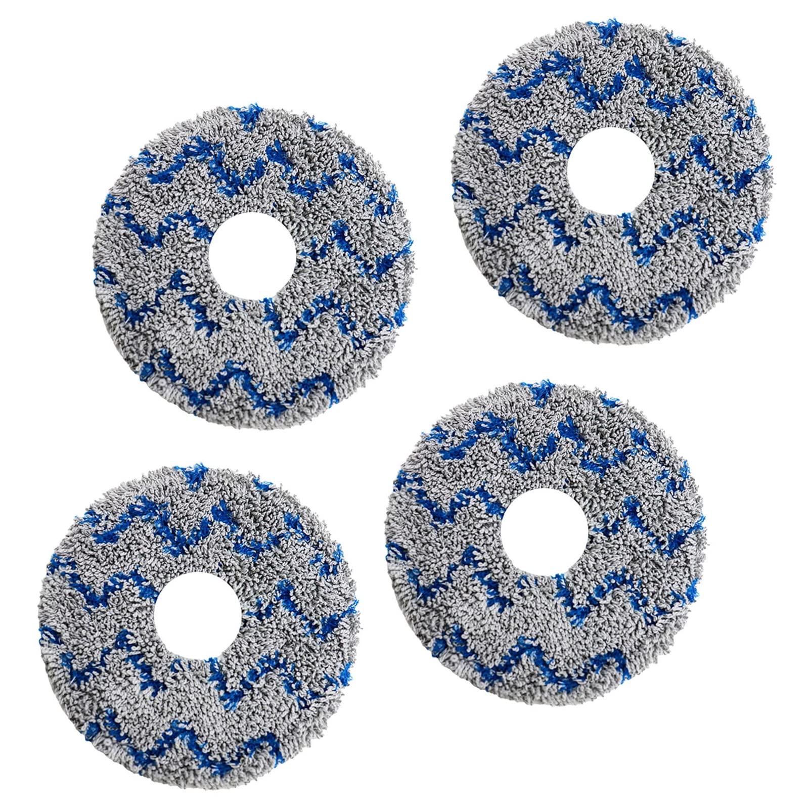 4 Pack Replacement Vacuum Mop Pads for ECOVACS DEEBOT X1 Omni/Turbo - Washable Microfiber Cleaning Pads for Robot Vacuum Mops - Perfect for Hardwood Floors, Tile & Pet Hair Cleaning