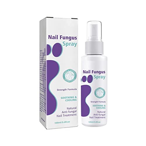 100ml/3.4 Fl Oz Antifungal Spray - Effective Toenail & Foot Fungus Treatment for Athlete's Foot & Ringworm - Fast-Acting Medicated Solution for Healthy Nails & Skin - Perfect for Gym, Pool & Sports Activities