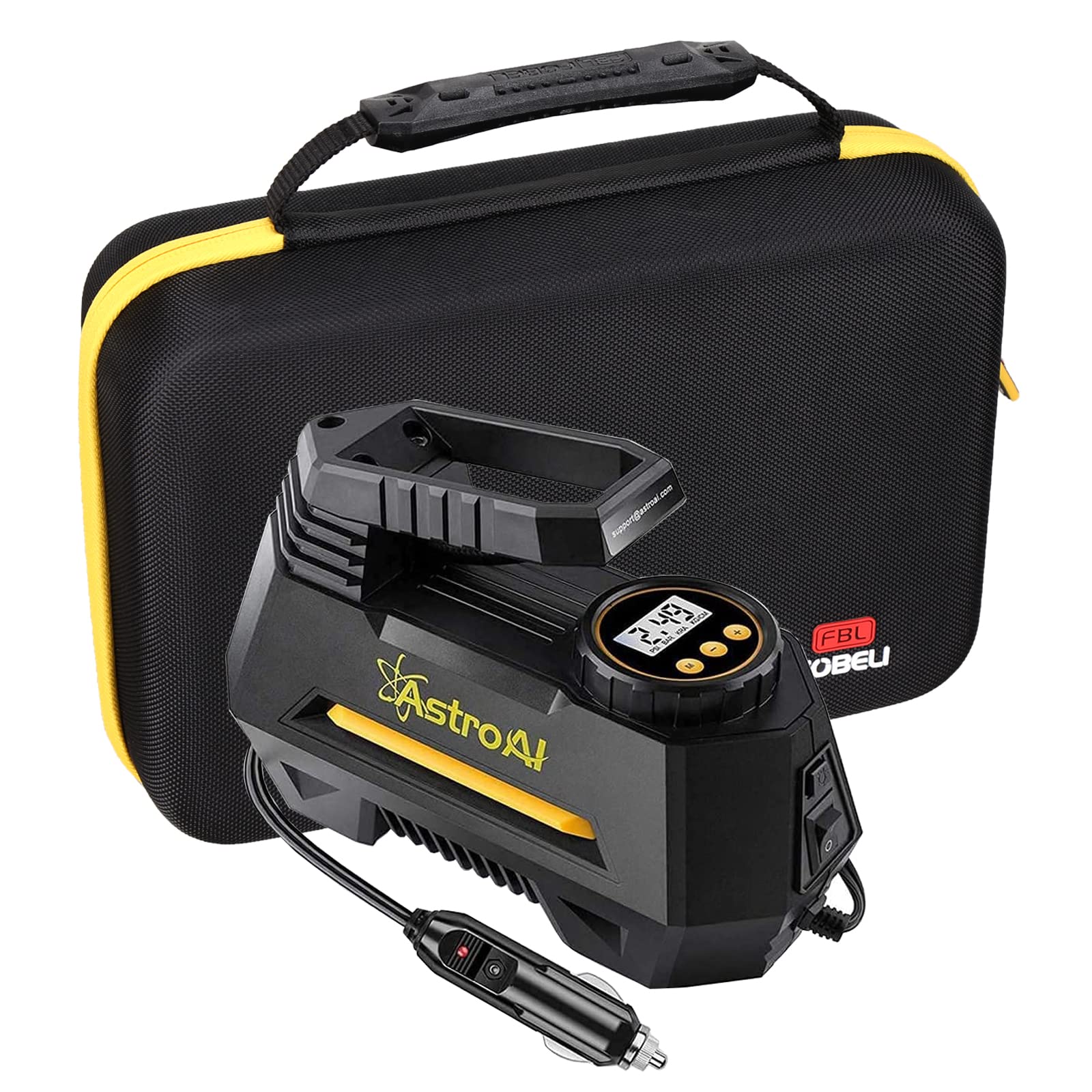 FBLFOBELI Hard Storage Case for AstroAI Tire Inflator - Durable Portable Air Compressor Carrying Case (Case Only) - Perfect for Travel, Camping & Emergency Roadside Use