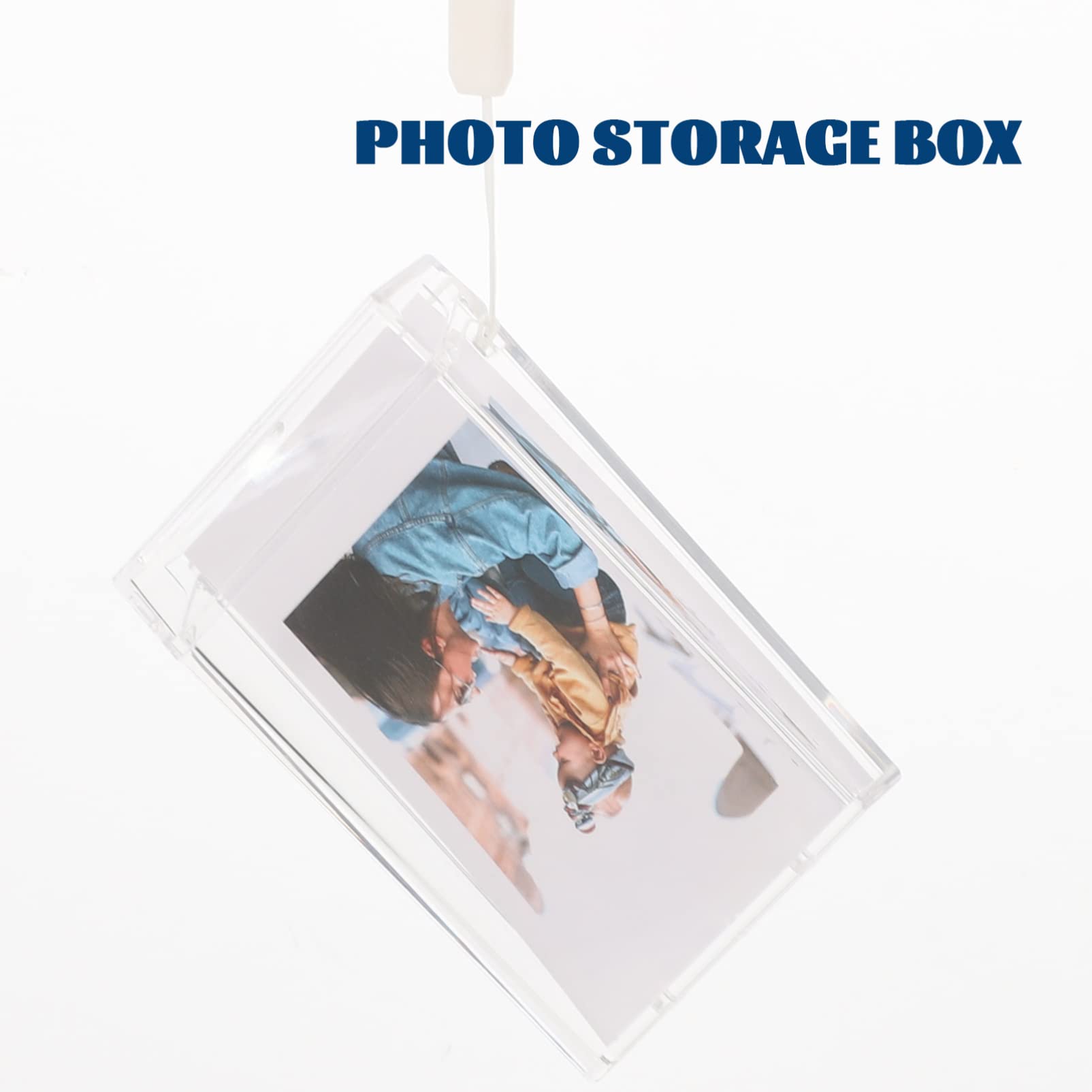Garneck 2-Piece Portable Photo Storage Box Set - Handmade Scrapbook Album for Kids, Large Photo Organizer & Jewelry Box with Dustproof Plastic Design | Perfect for Baby Memories, Wedding Photos & Jewelry Storage