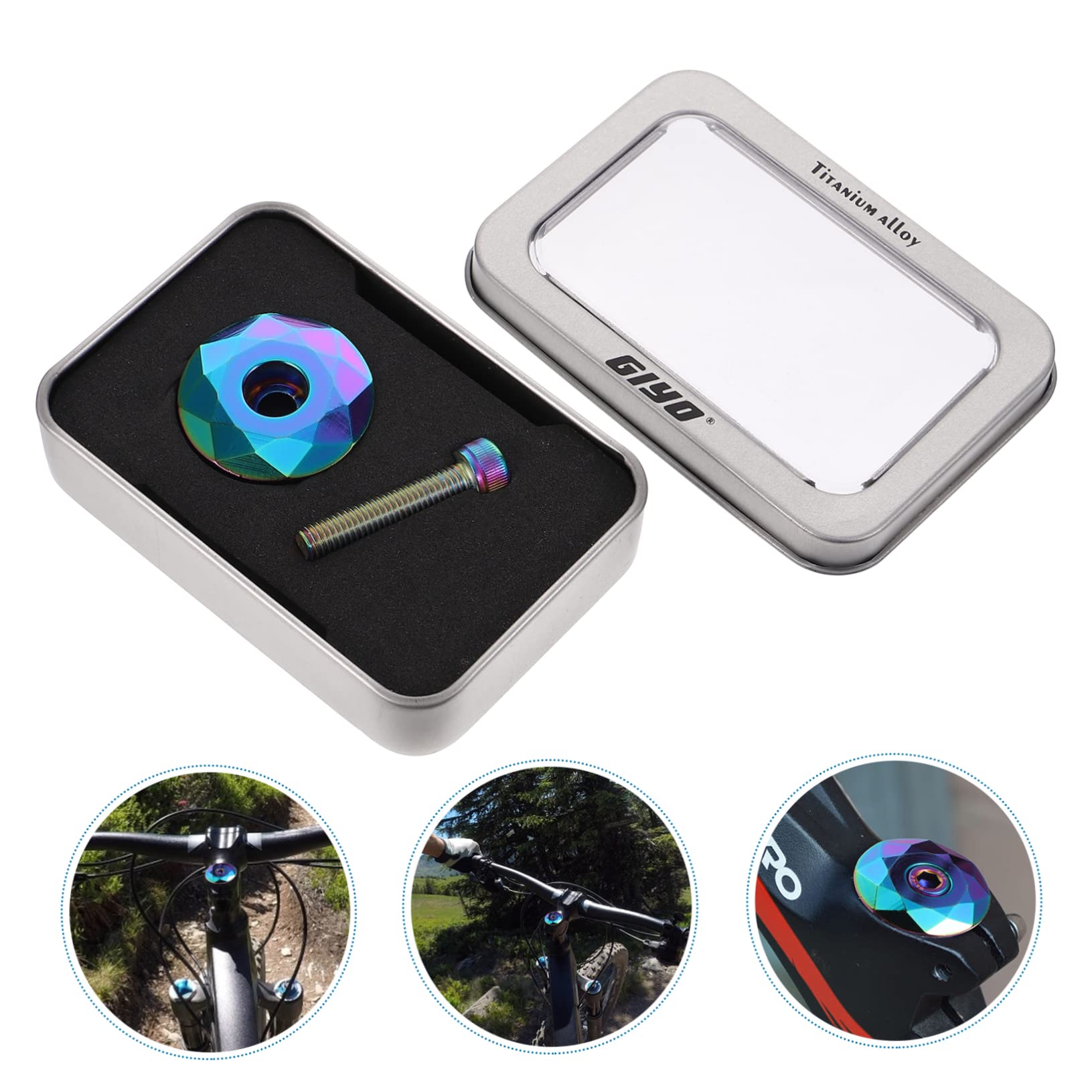SUPVOX 1 Set Bicycle Stem Cover - Bike Headset Cap for Cycling Accessories | Durable Headphone Cycle Headset Protector | Perfect for Mountain Bikes, Road Bikes & Commuter Bicycles