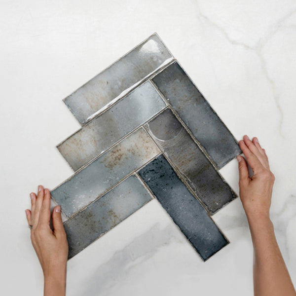 Premium Anthracite Grey Spanish Subway Tile - Glossy Ceramic Wall Tile 2.72