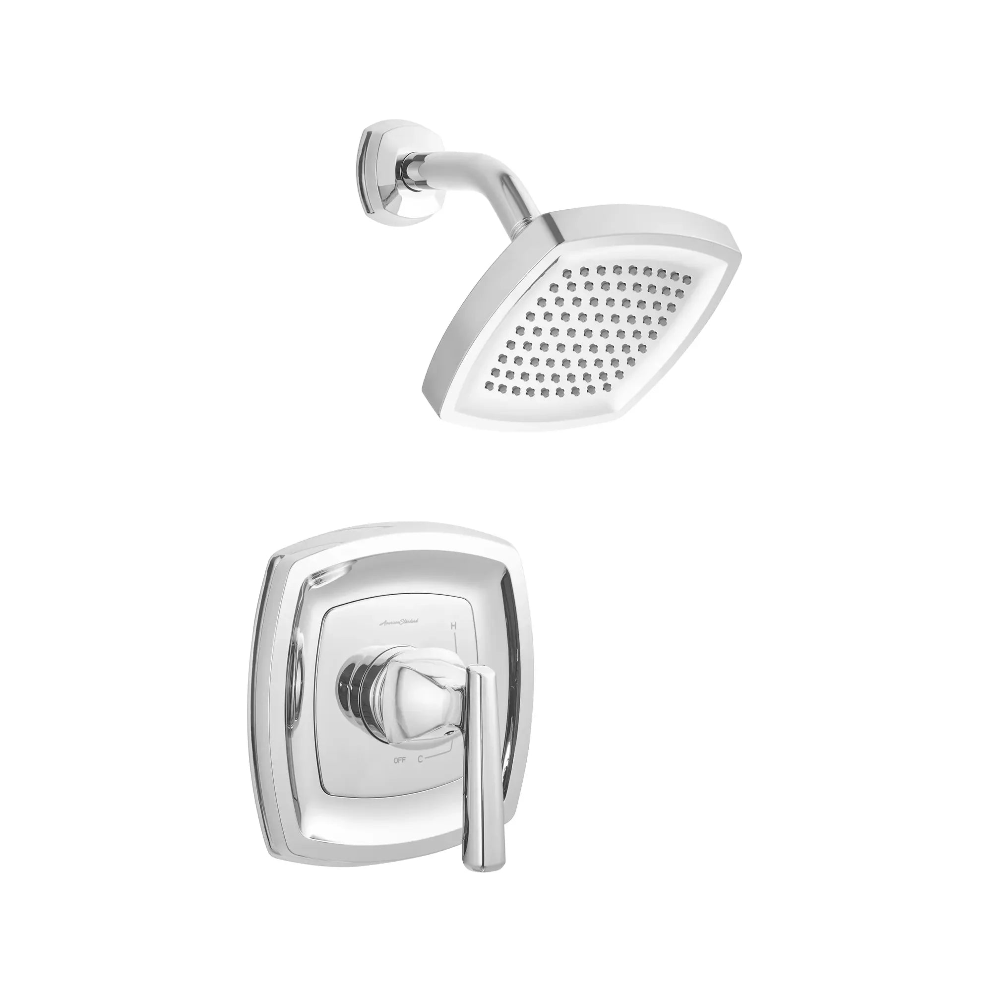 Edgemere® 2.5 GPM/9.5 LPM Shower Trim Kit with Showerhead - Double Ceramic Pressure Balance Cartridge & Lever Handle - Perfect for Bathroom Renovation & Modern Home Upgrades