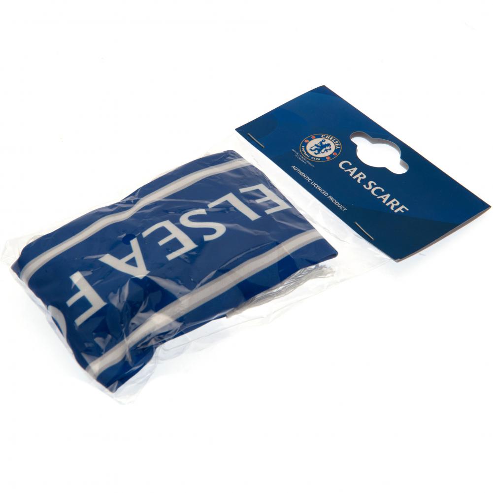 Chelsea Mini Car Scarf - Soft Plaid Wool Scarf for Women & Men - Perfect for Winter Driving, Football Games & Outdoor Activities