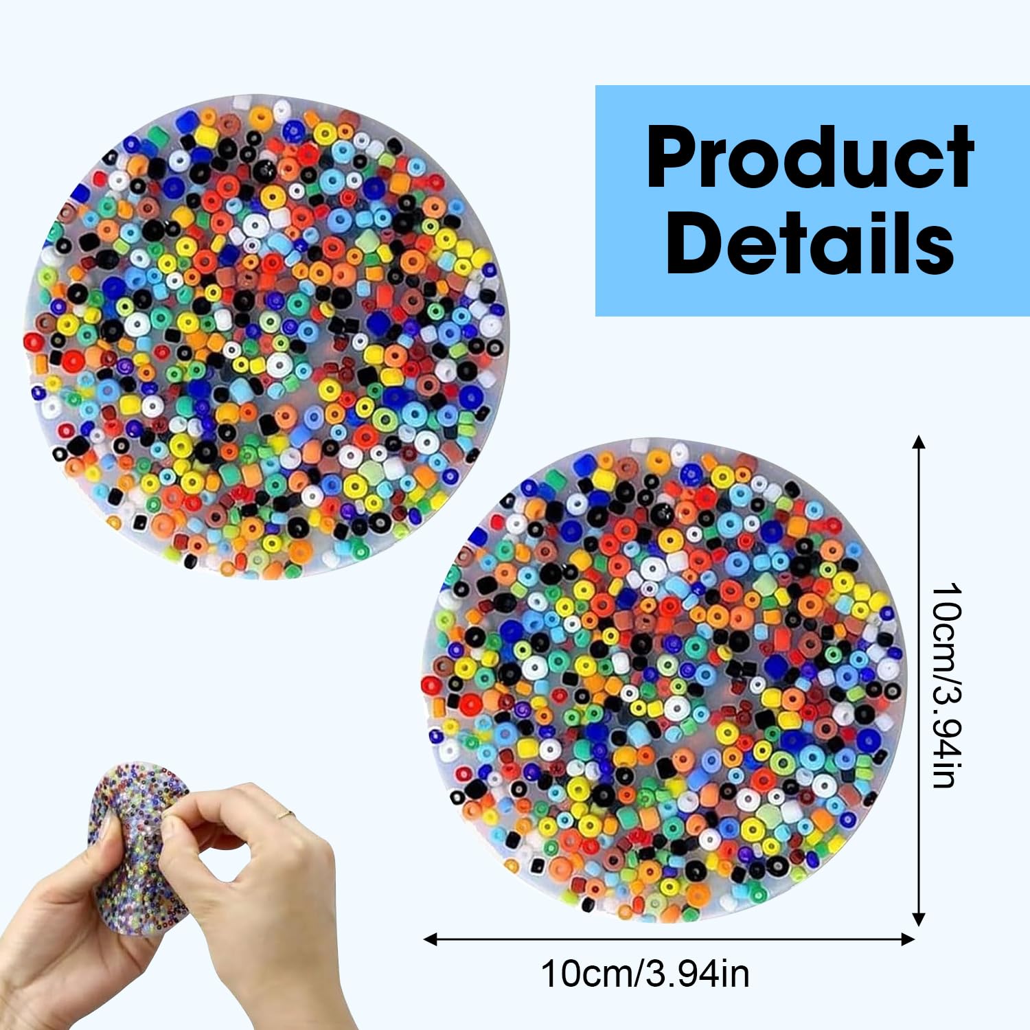 Anti-Anxiety Skin Picking Fidget Toys for Adults & Kids - 2 Pack Sensory Stress Relief Toys for Dermatillomania & Trichotillomania - Perfect for Anxiety Relief, Focus & Calming at Home, Office or School