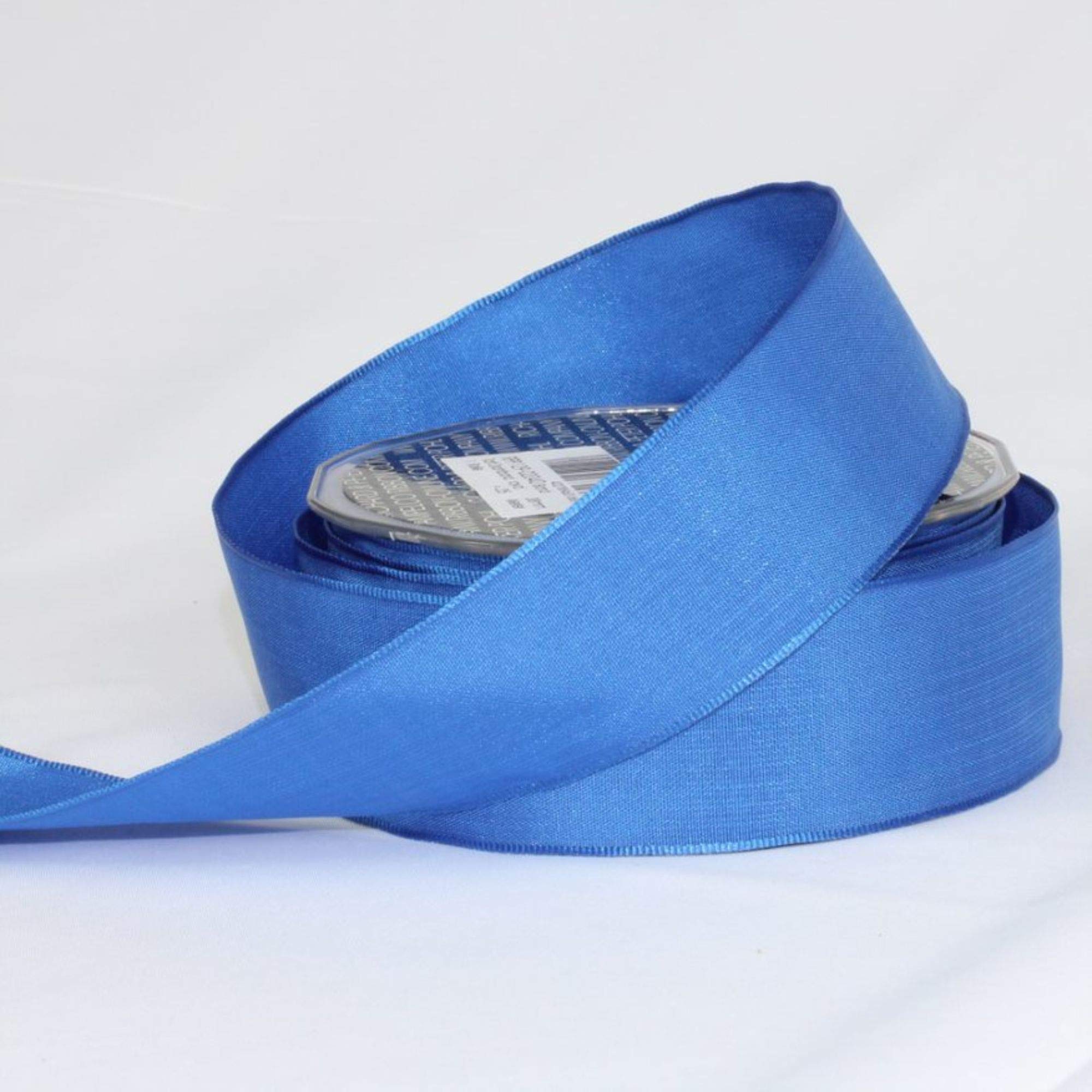 Royal Blue Taffeta French Wired Craft Ribbon 1.5